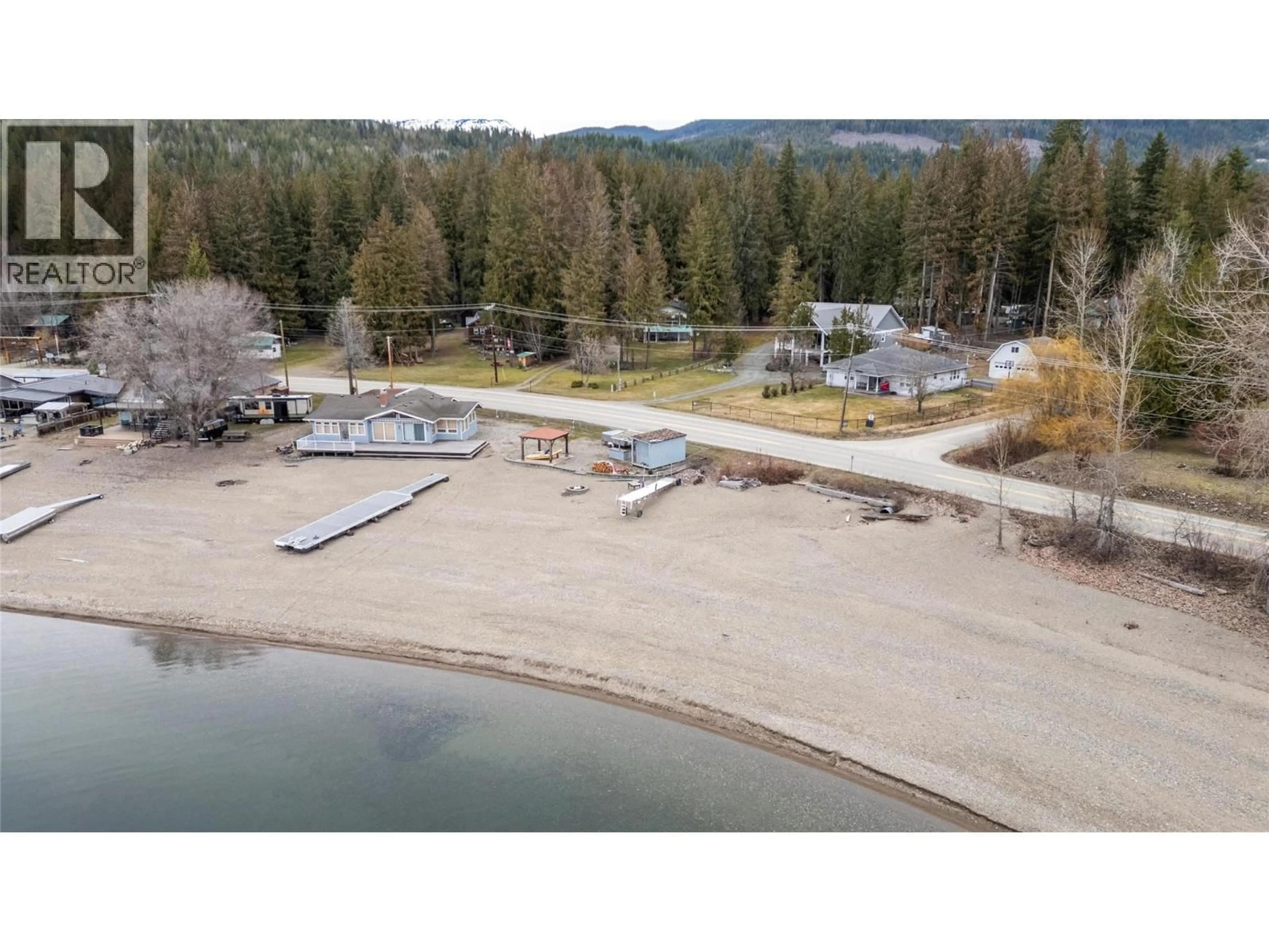 A pic from outside/outdoor area/front of a property/back of a property/a pic from drone, water/lake/river/ocean view for 6807 SQUILAX - ANGLEMONT ROAD, Magna Bay British Columbia V0E1M7