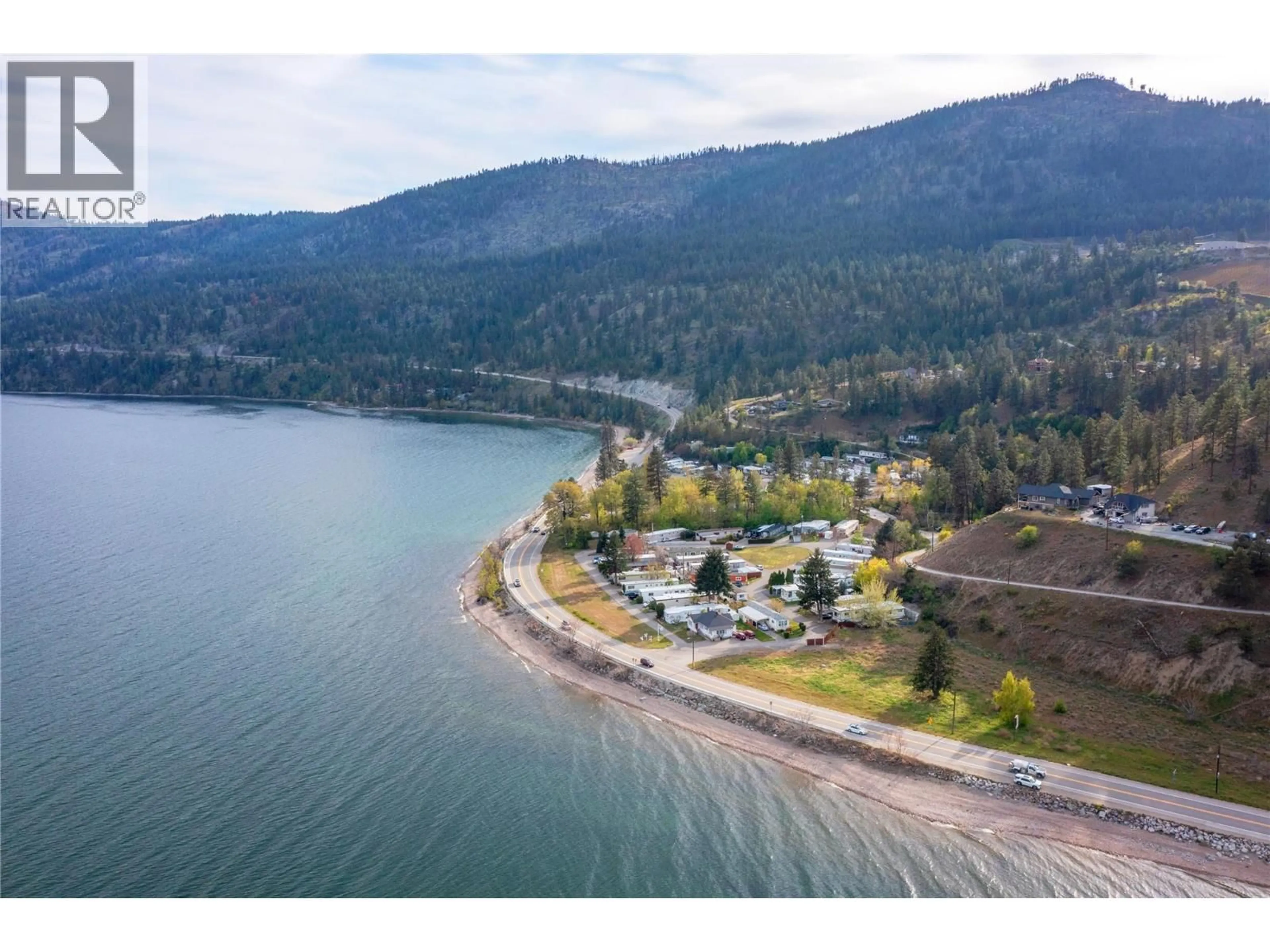 A pic from outside/outdoor area/front of a property/back of a property/a pic from drone, water/lake/river/ocean view for 11 - 6663 HIGHWAY 97 S OTHER, Peachland British Columbia V0H1X7