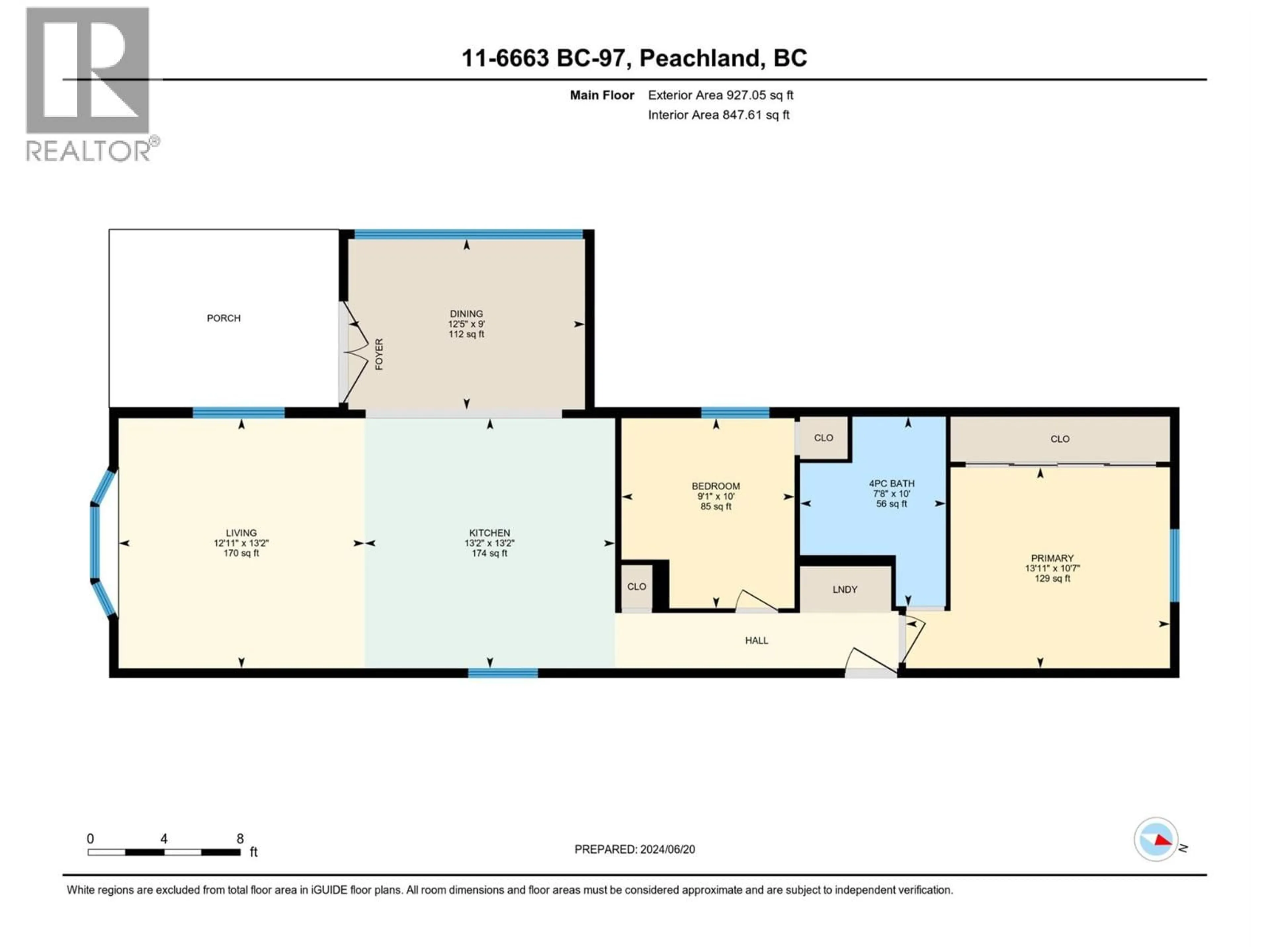 Floor plan for 11 - 6663 HIGHWAY 97 S OTHER, Peachland British Columbia V0H1X7
