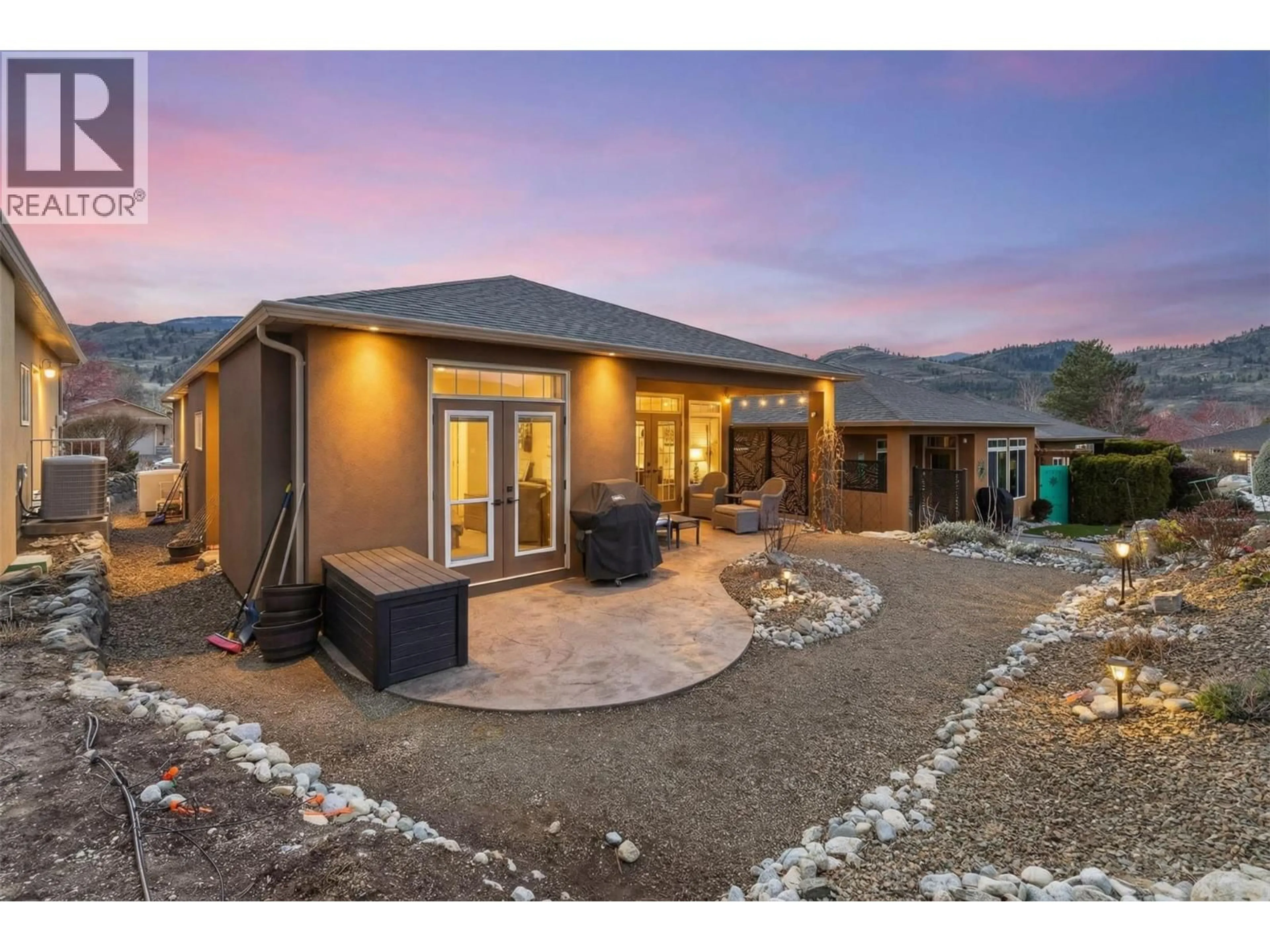 A pic from outside/outdoor area/front of a property/back of a property/a pic from drone, mountain view for 40 - 6833 MEADOWS DRIVE, Oliver British Columbia V0H1T4