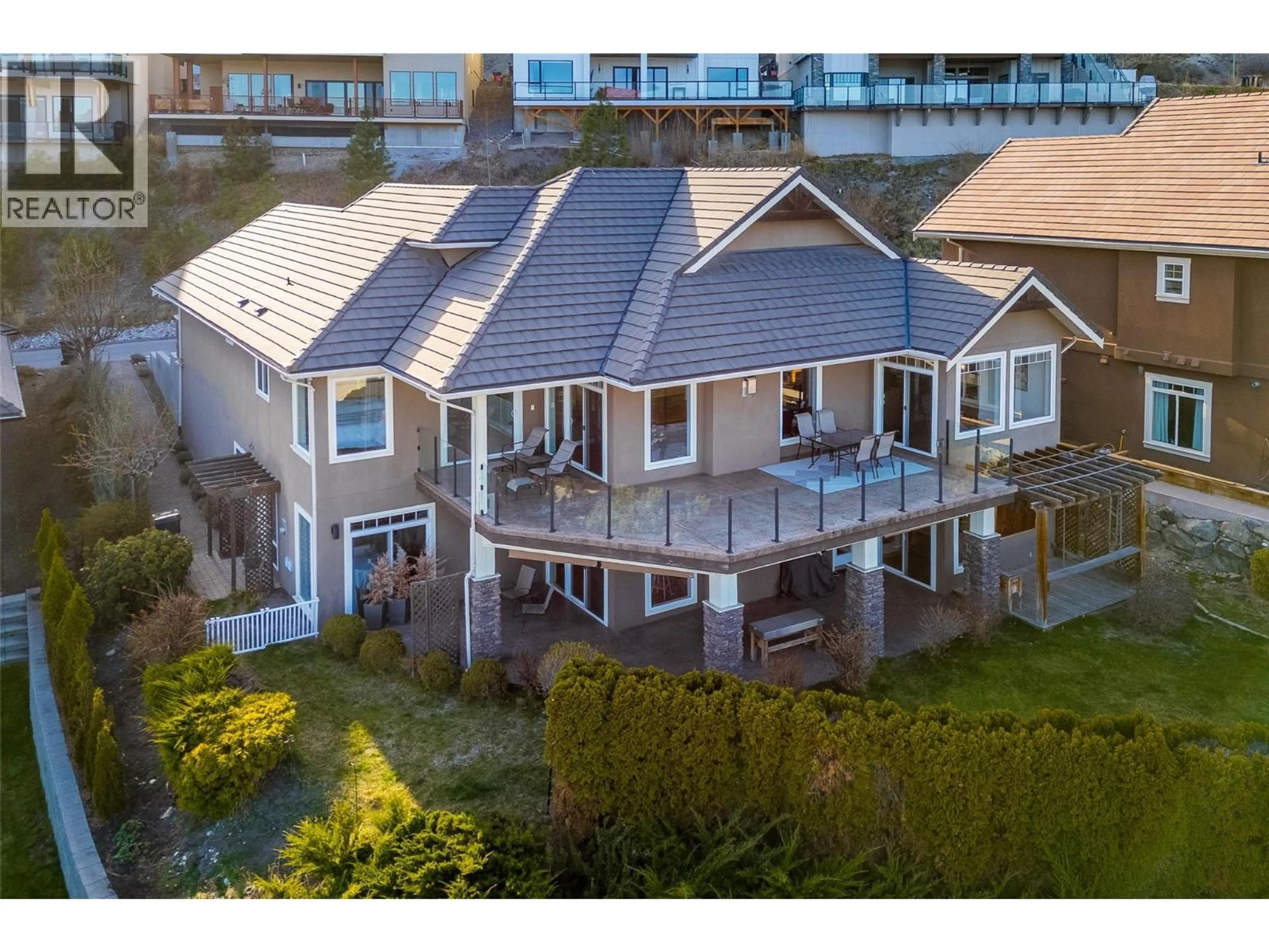 A pic from outside/outdoor area/front of a property/back of a property/a pic from drone, water/lake/river/ocean view for 2584 LUCINDE ROAD, West Kelowna British Columbia V1Z4B1