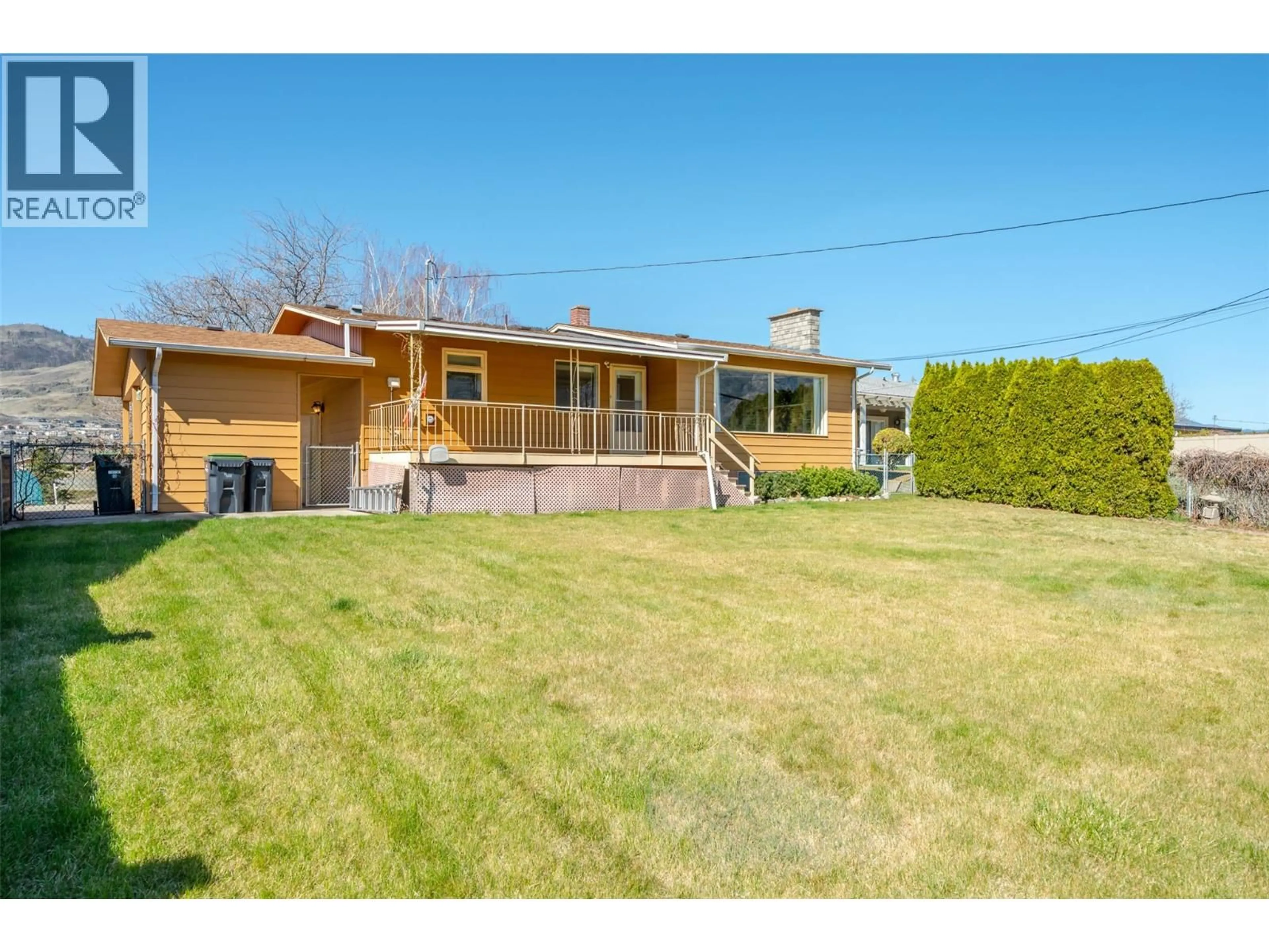 A pic from outside/outdoor area/front of a property/back of a property/a pic from drone, street for 3627 LOBELIA DRIVE, Osoyoos British Columbia V0H1V1