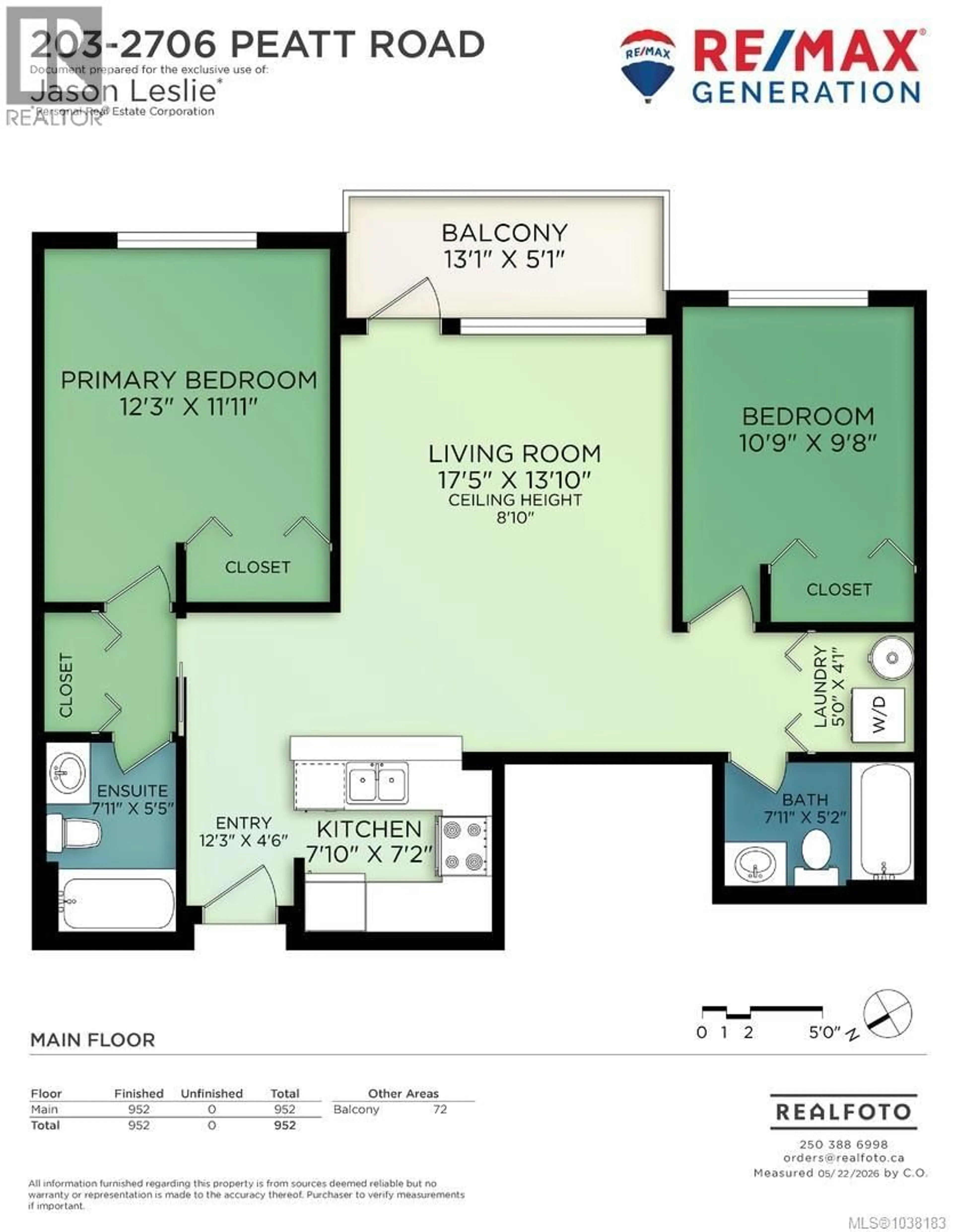 Floor plan for 203 - 2706 PEATT ROAD, Langford British Columbia V9B3V3