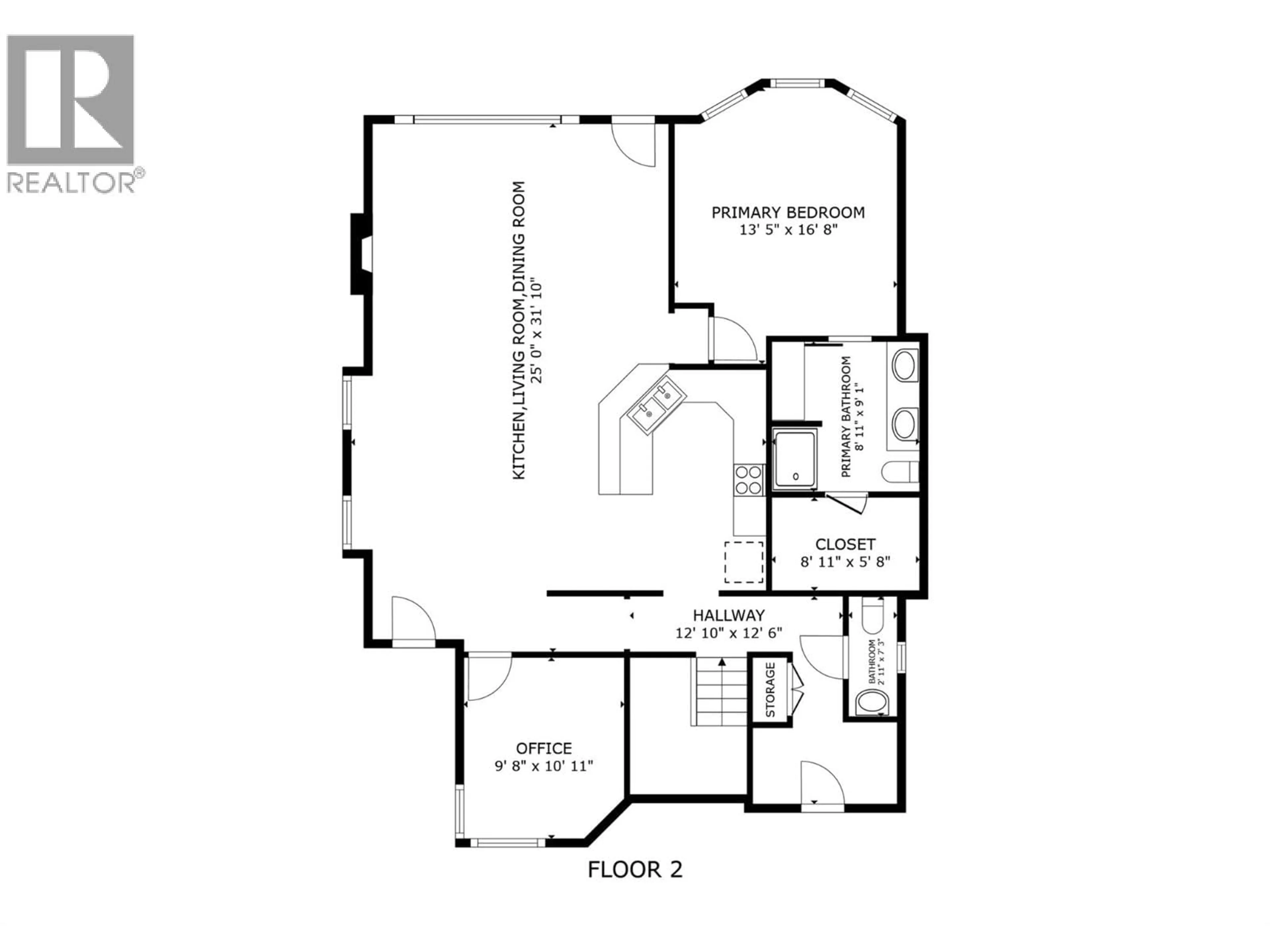 Floor plan for 213 - 2455 QUAIL RIDGE BOULEVARD, Kelowna British Columbia V1V2S8