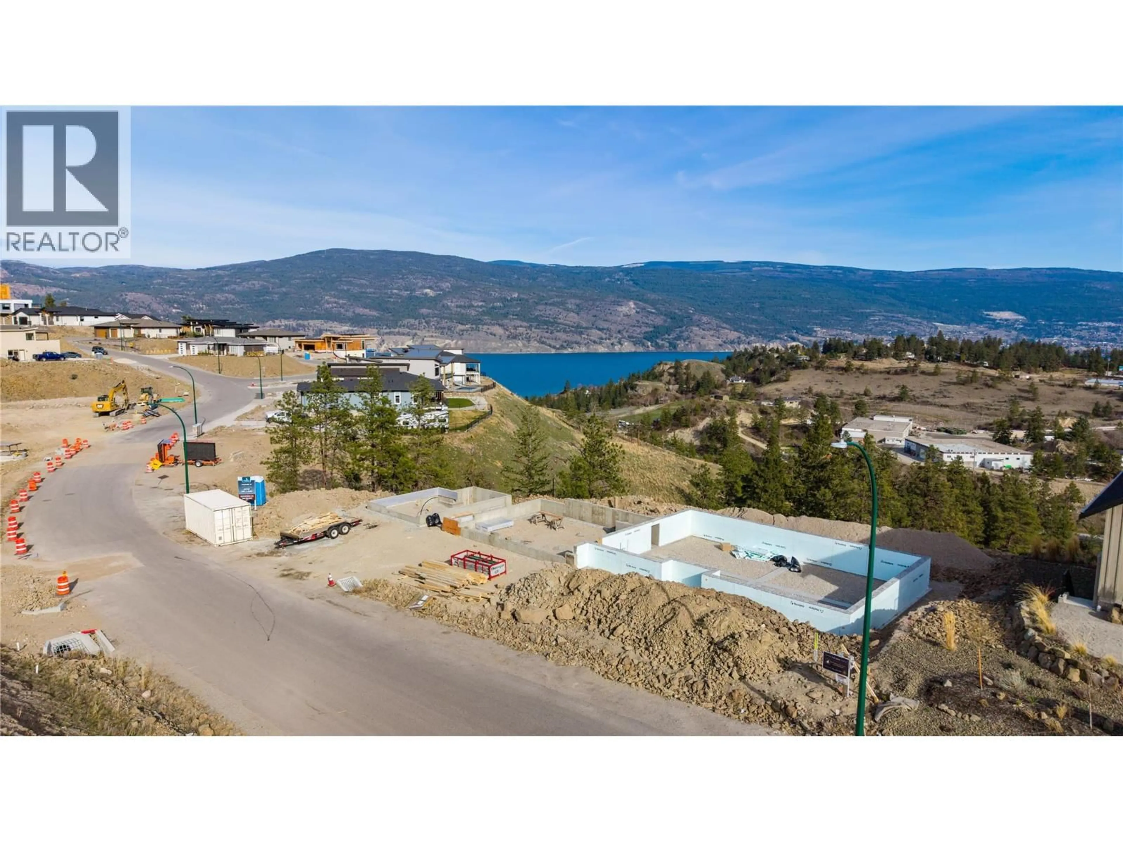 A pic from outside/outdoor area/front of a property/back of a property/a pic from drone, water/lake/river/ocean view for 17587 SANBORN STREET, Summerland British Columbia V0H1Z3