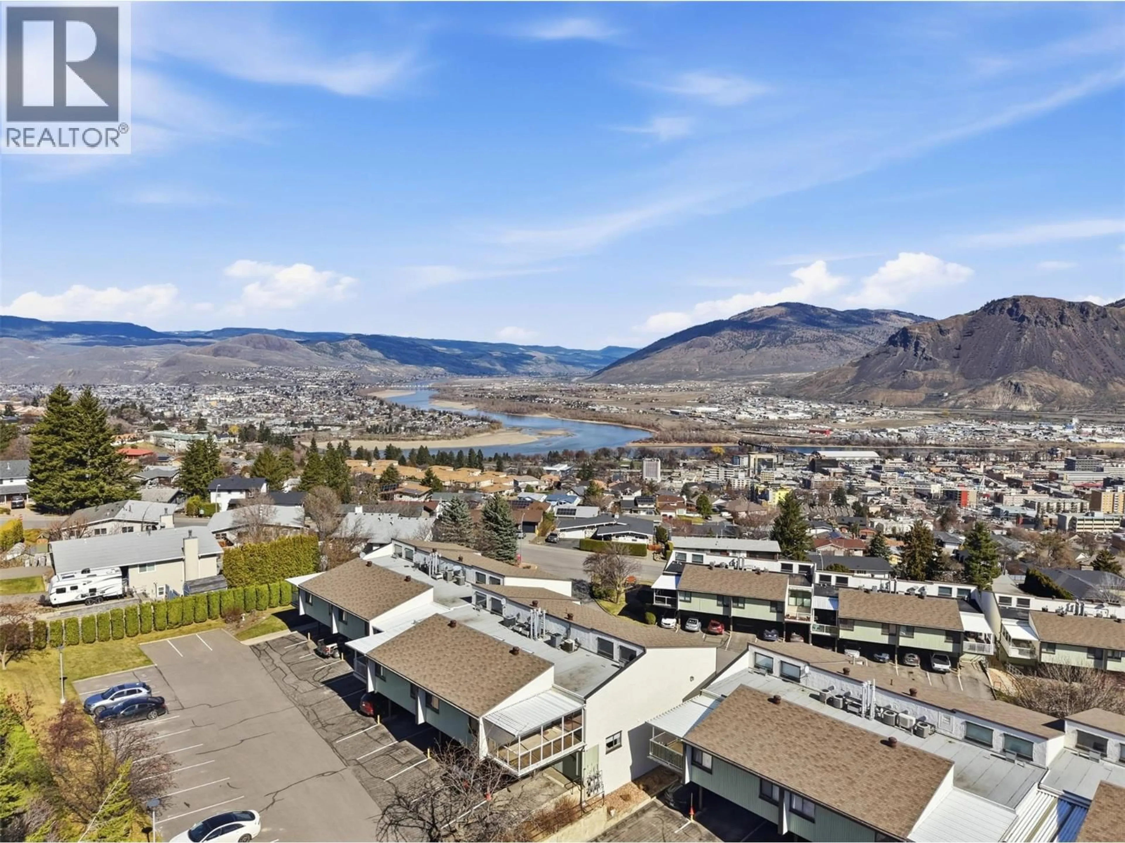 A pic from outside/outdoor area/front of a property/back of a property/a pic from drone, mountain view for 87 - 137 MCGILL ROAD, Kamloops British Columbia V2C1L9