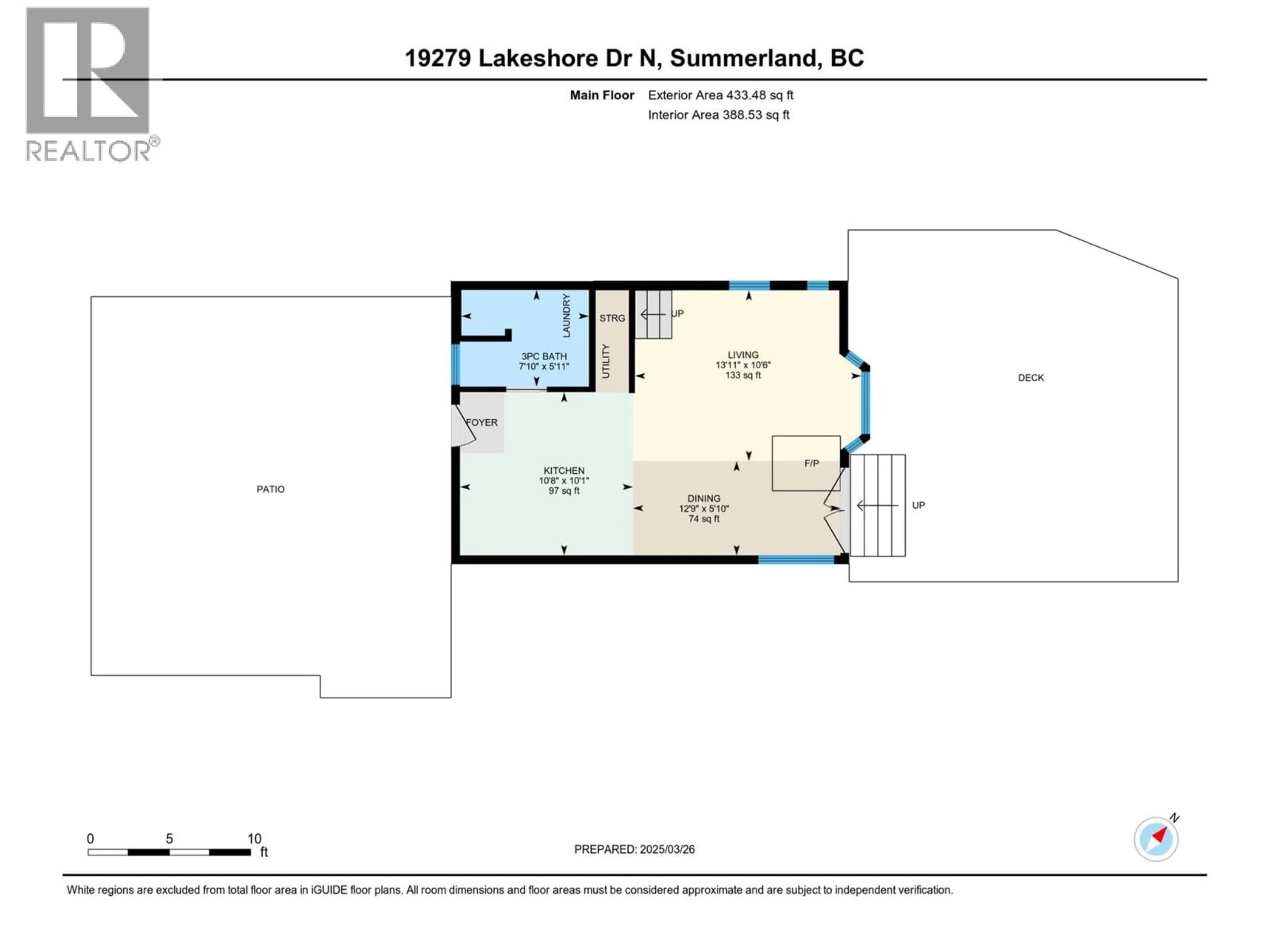 Floor plan for 19279 LAKESHORE DRIVE NORTH, Summerland British Columbia V0H1Z6
