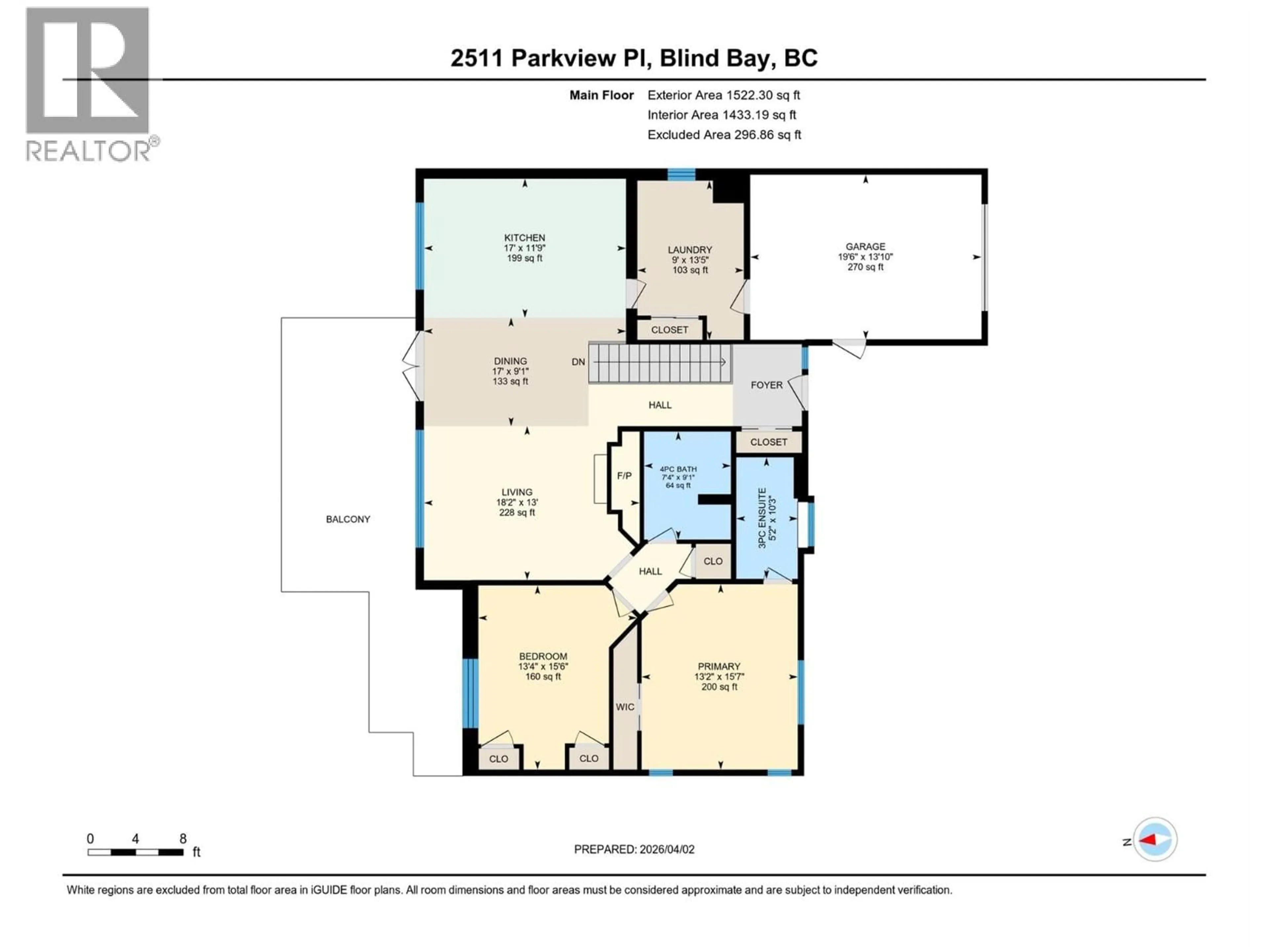 Floor plan for 2511 PARKVIEW PLACE, Blind Bay British Columbia V0E1H2