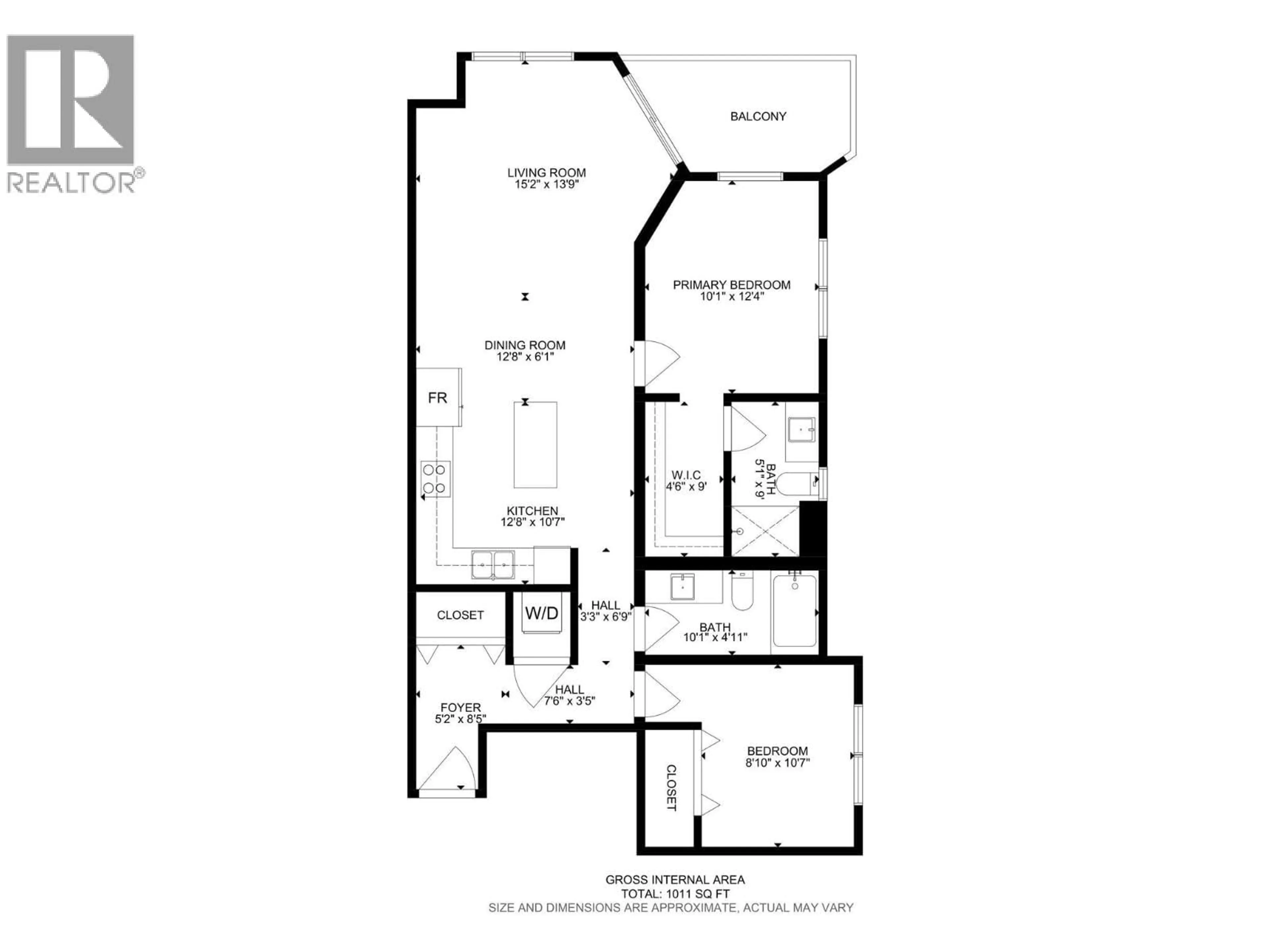 Floor plan for 302 - 3642 MISSION SPRINGS DRIVE, Kelowna British Columbia V1W0E1