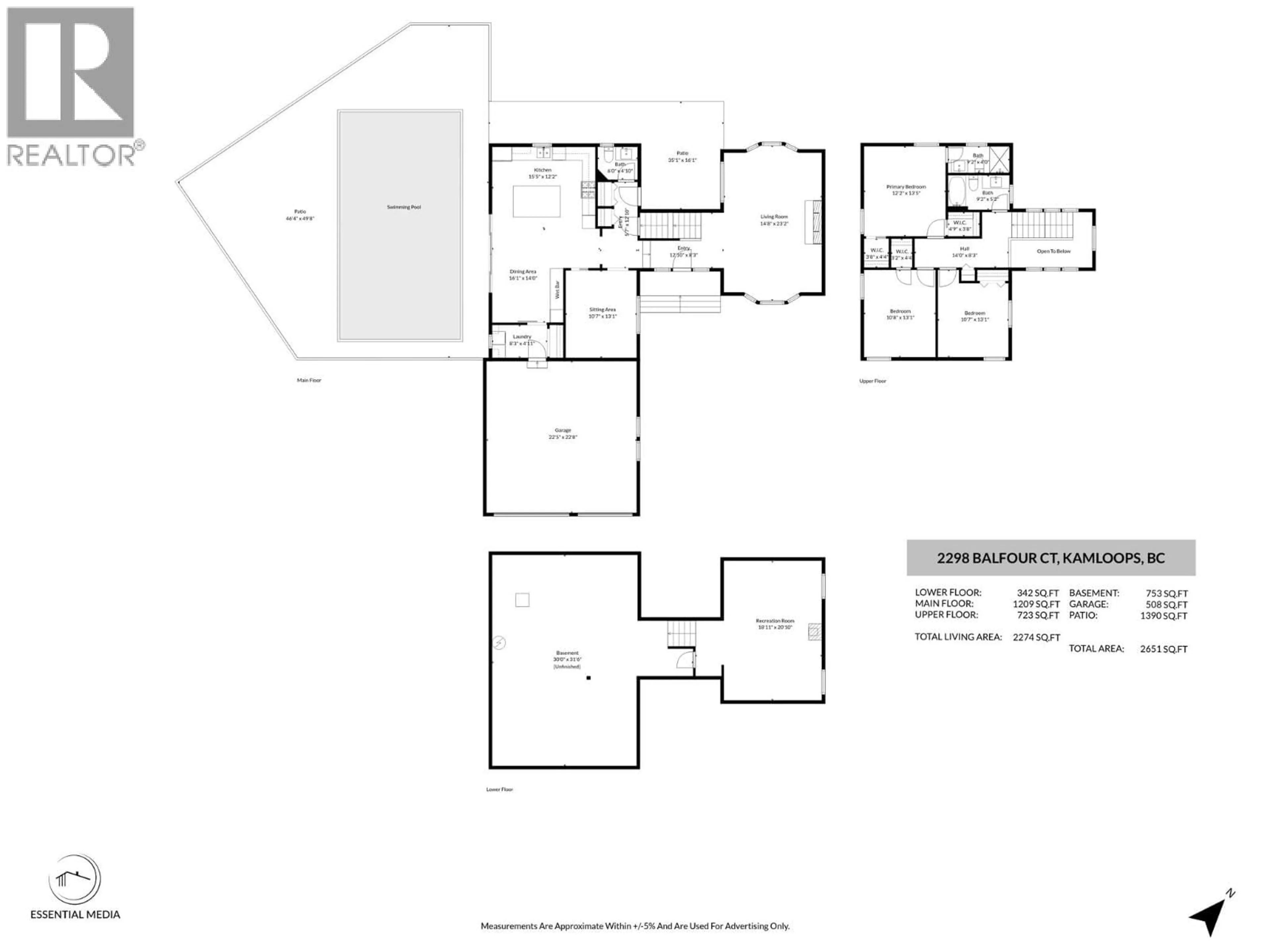 Floor plan for 2298 BALFOUR COURT, Kamloops British Columbia V1S1H5