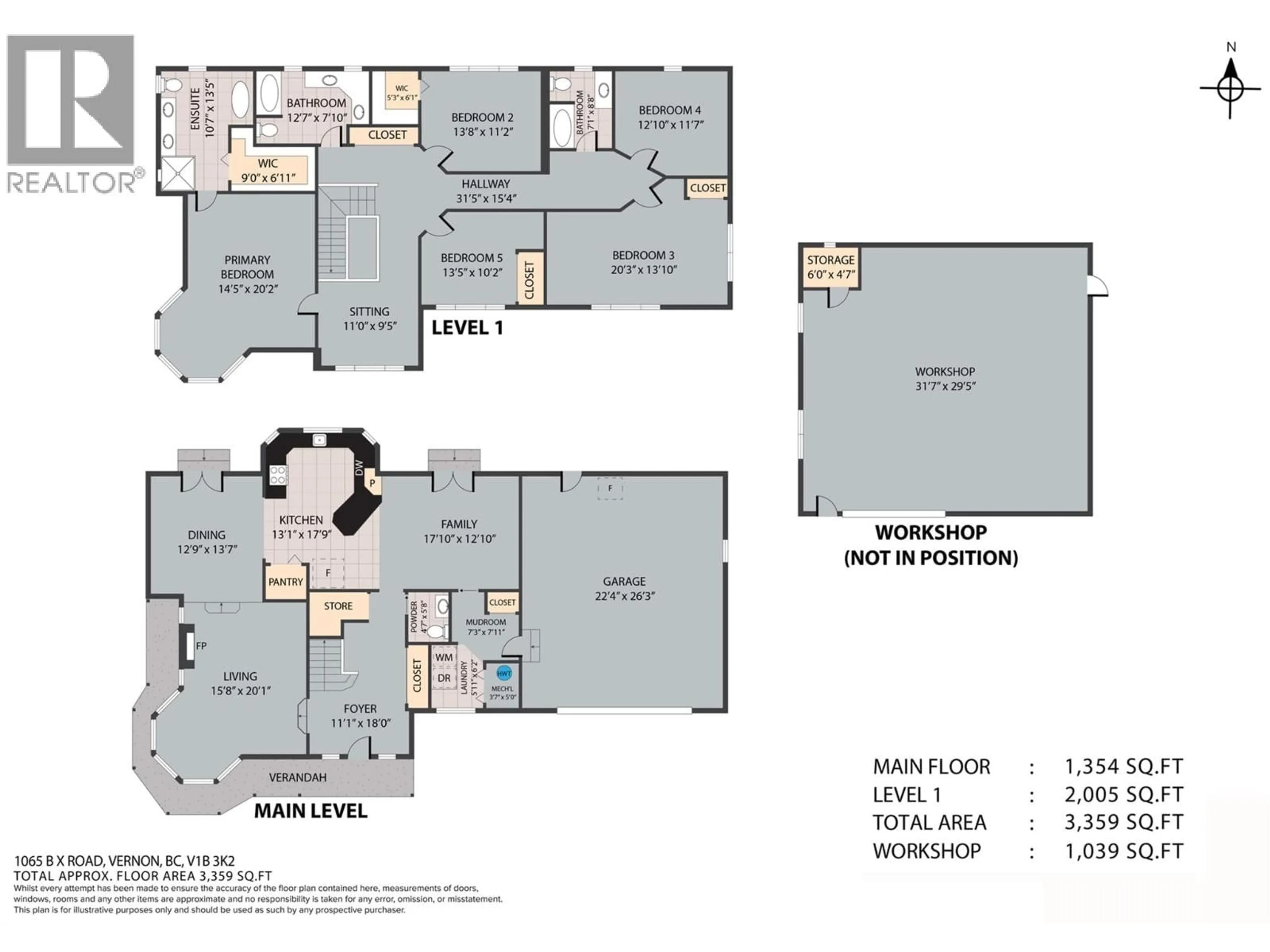 Floor plan for 1065 BX ROAD, Vernon British Columbia V1B3K2