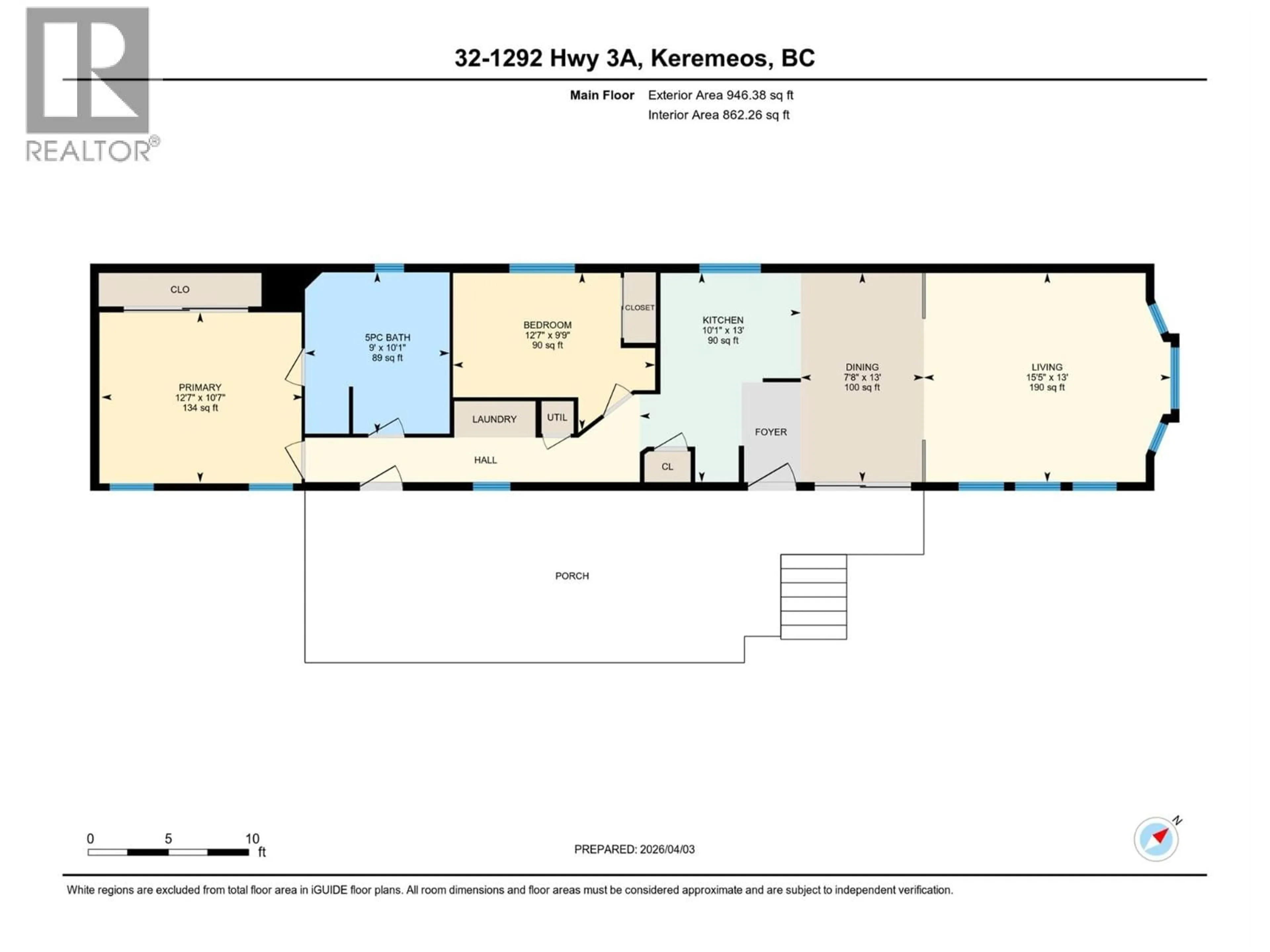 Floor plan for 32 - 1292 HIGHWAY 3A OTHER, Keremeos British Columbia V0X1N4