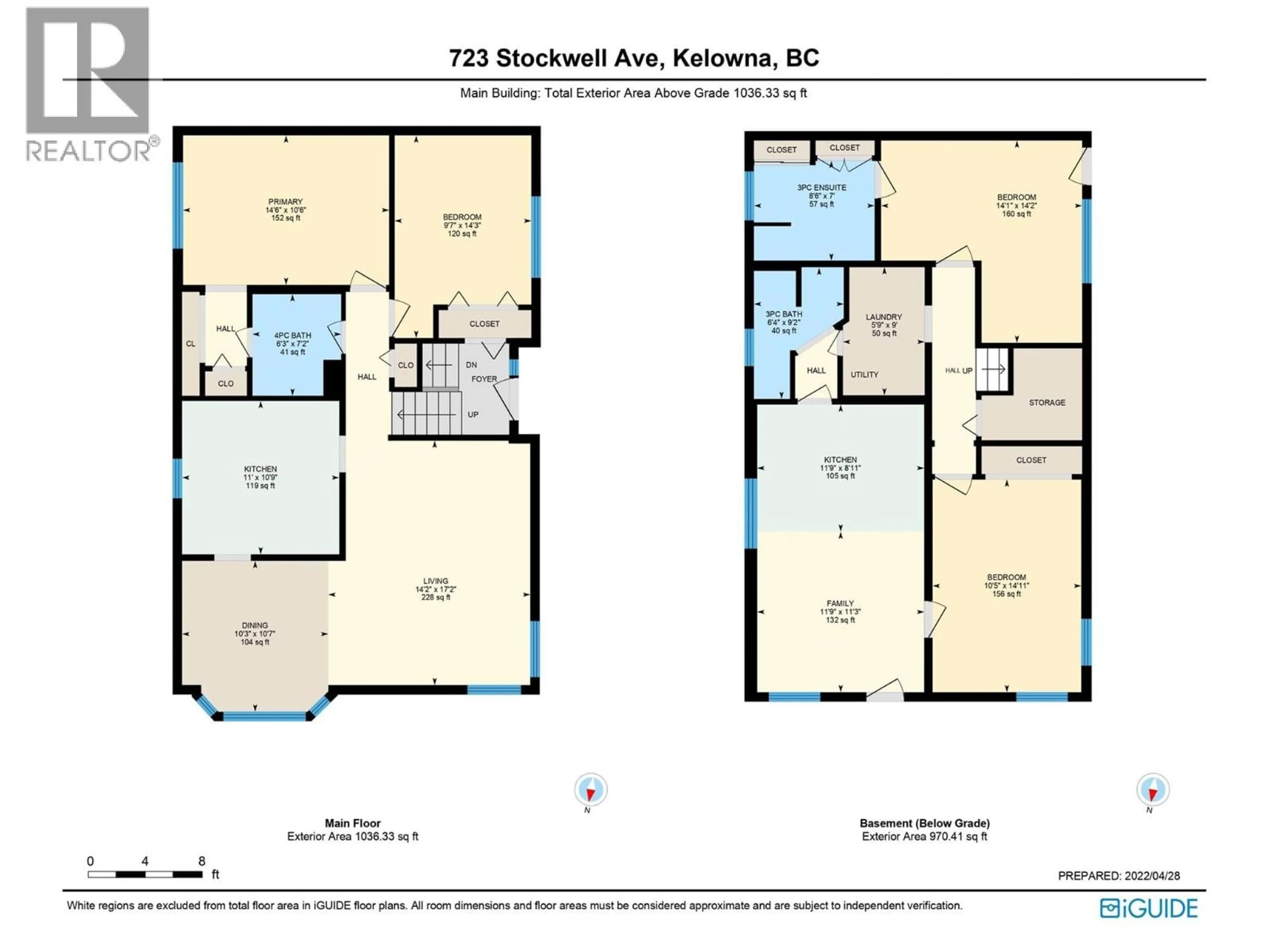 Floor plan for 723 STOCKWELL AVENUE, Kelowna British Columbia V1Y6W1