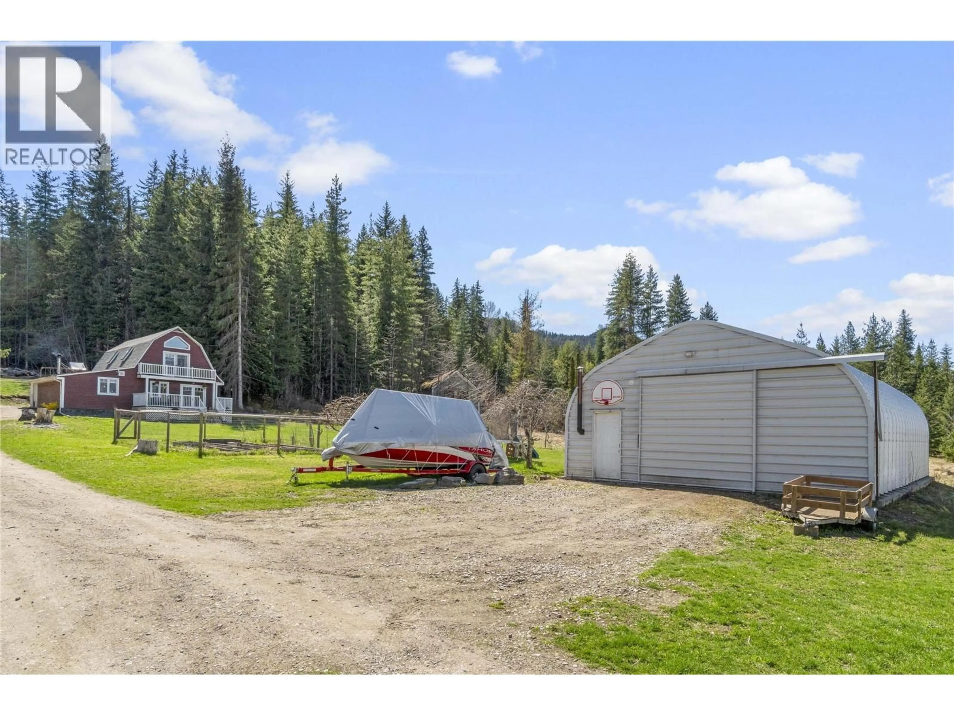 A pic from outside/outdoor area/front of a property/back of a property/a pic from drone, mountain view for 4856 EAGLE BAY ROAD, Eagle Bay British Columbia V0E1T0