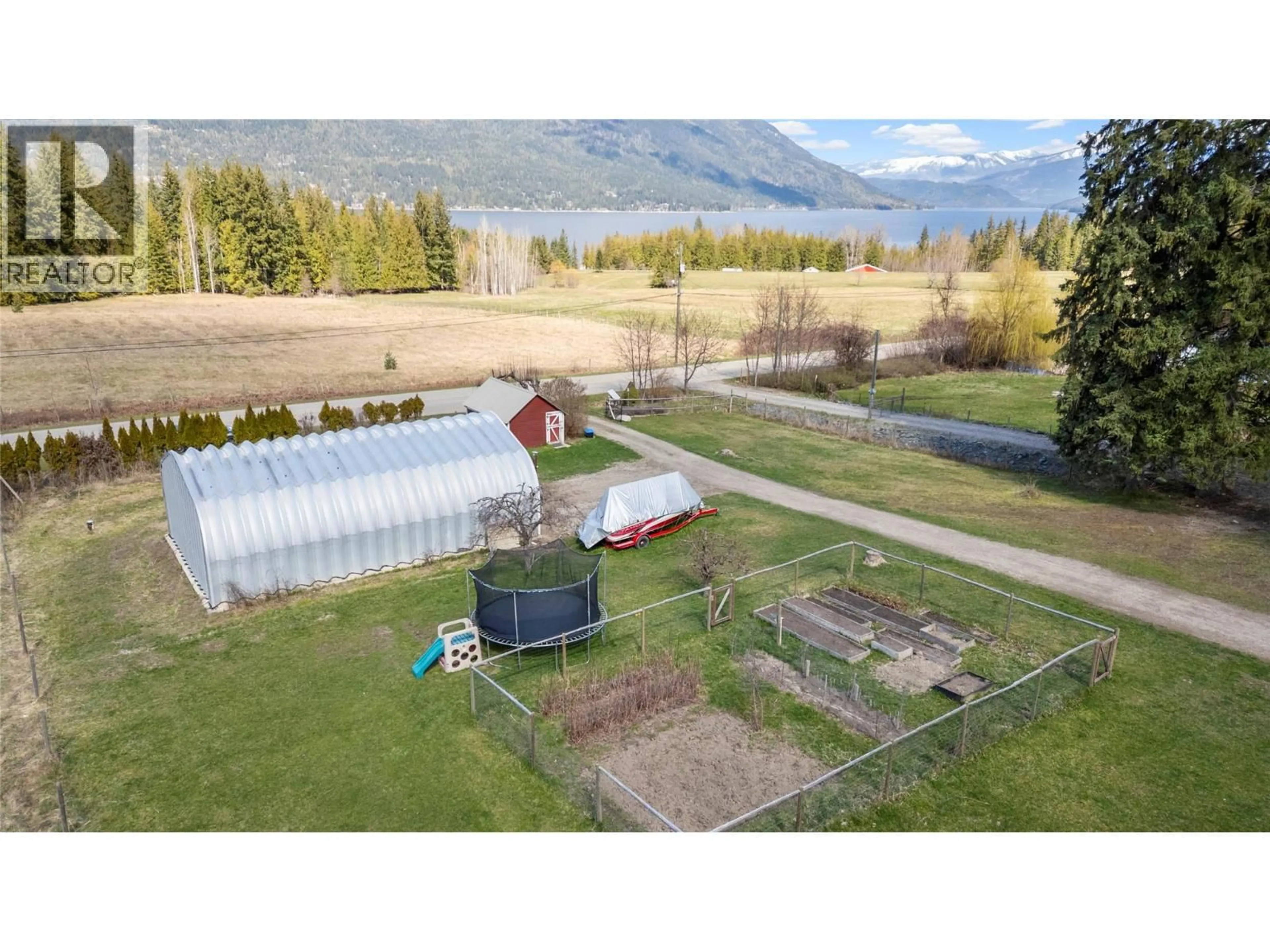 A pic from outside/outdoor area/front of a property/back of a property/a pic from drone, mountain view for 4856 EAGLE BAY ROAD, Eagle Bay British Columbia V0E1T0