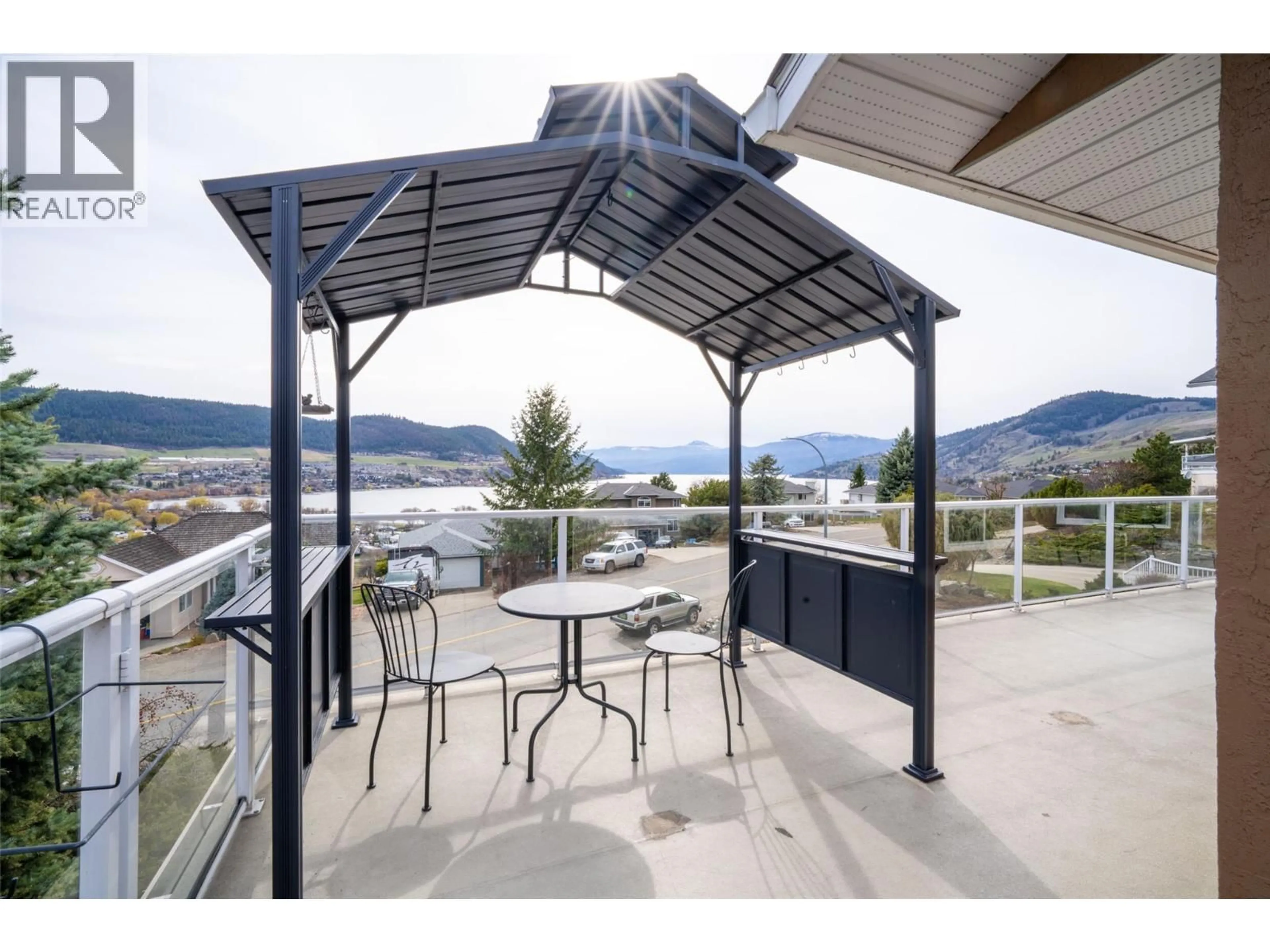 Patio, mountain view for 6815 CAMEO DRIVE NORTH, Vernon British Columbia V1H1N9