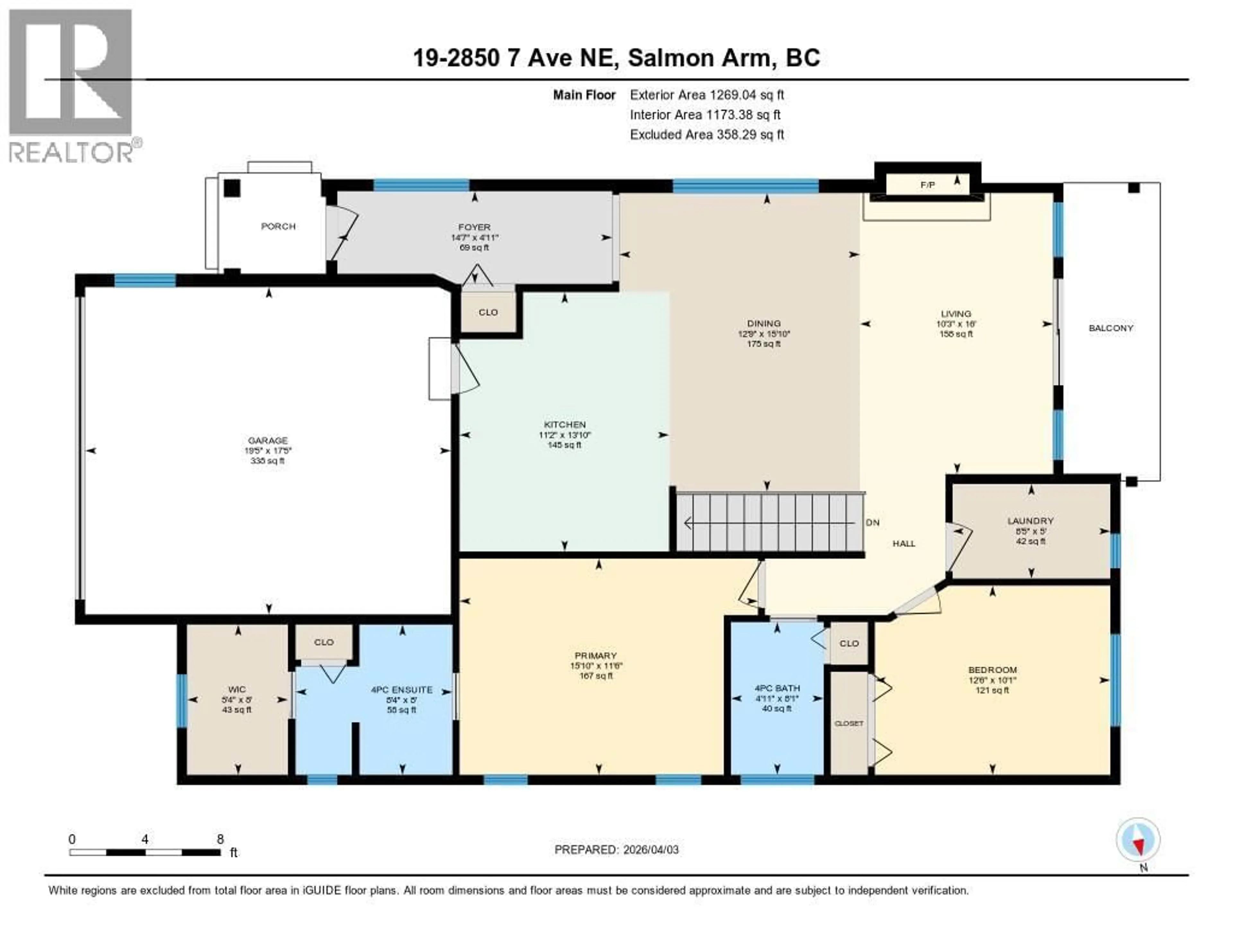 Floor plan for 19 - 2850 7 AVENUE NORTHEAST, Salmon Arm British Columbia V1E0B7
