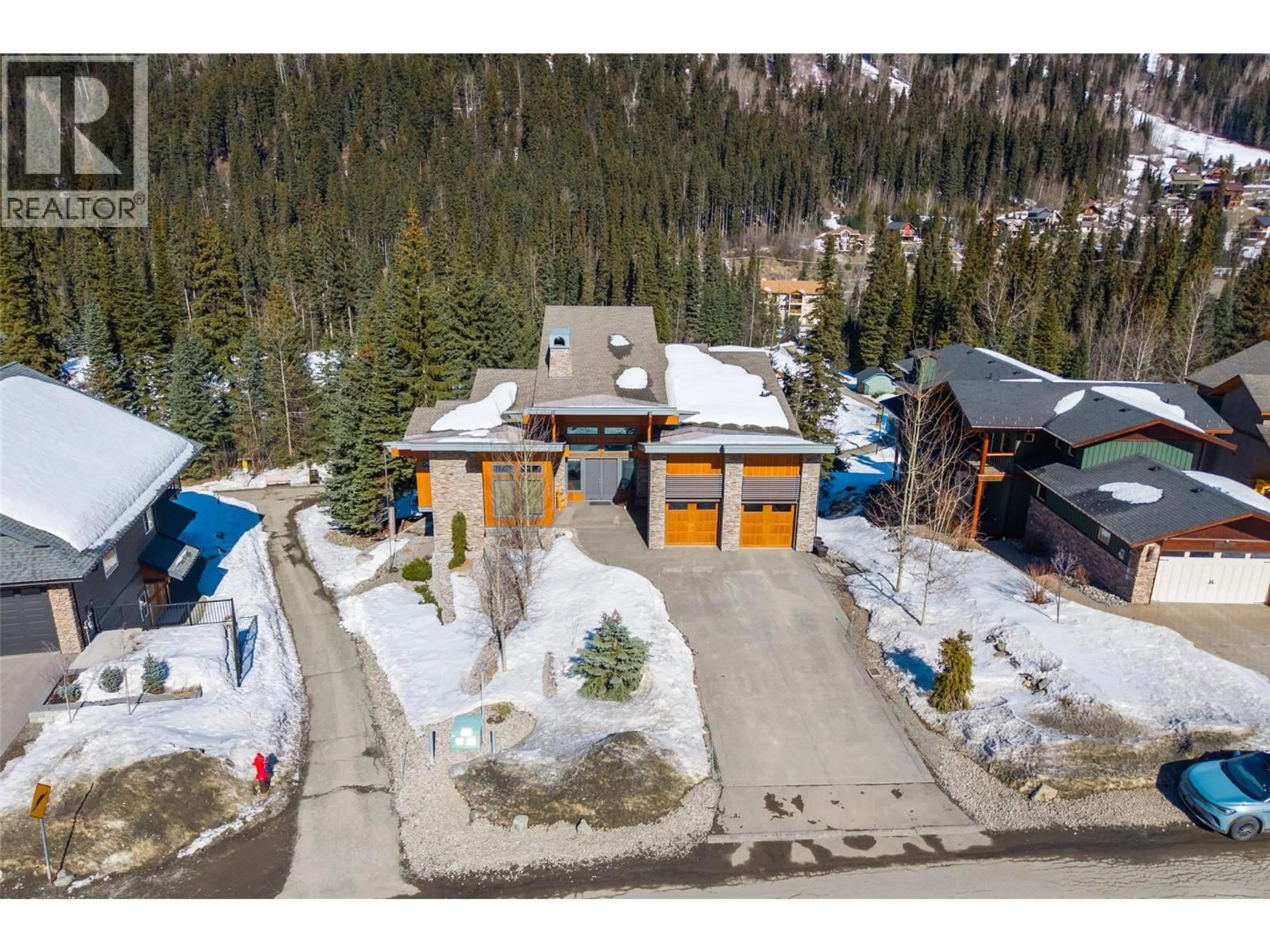 A pic from outside/outdoor area/front of a property/back of a property/a pic from drone, mountain view for 2436 FAIRWAYS DRIVE, Sun Peaks British Columbia V0E5N0