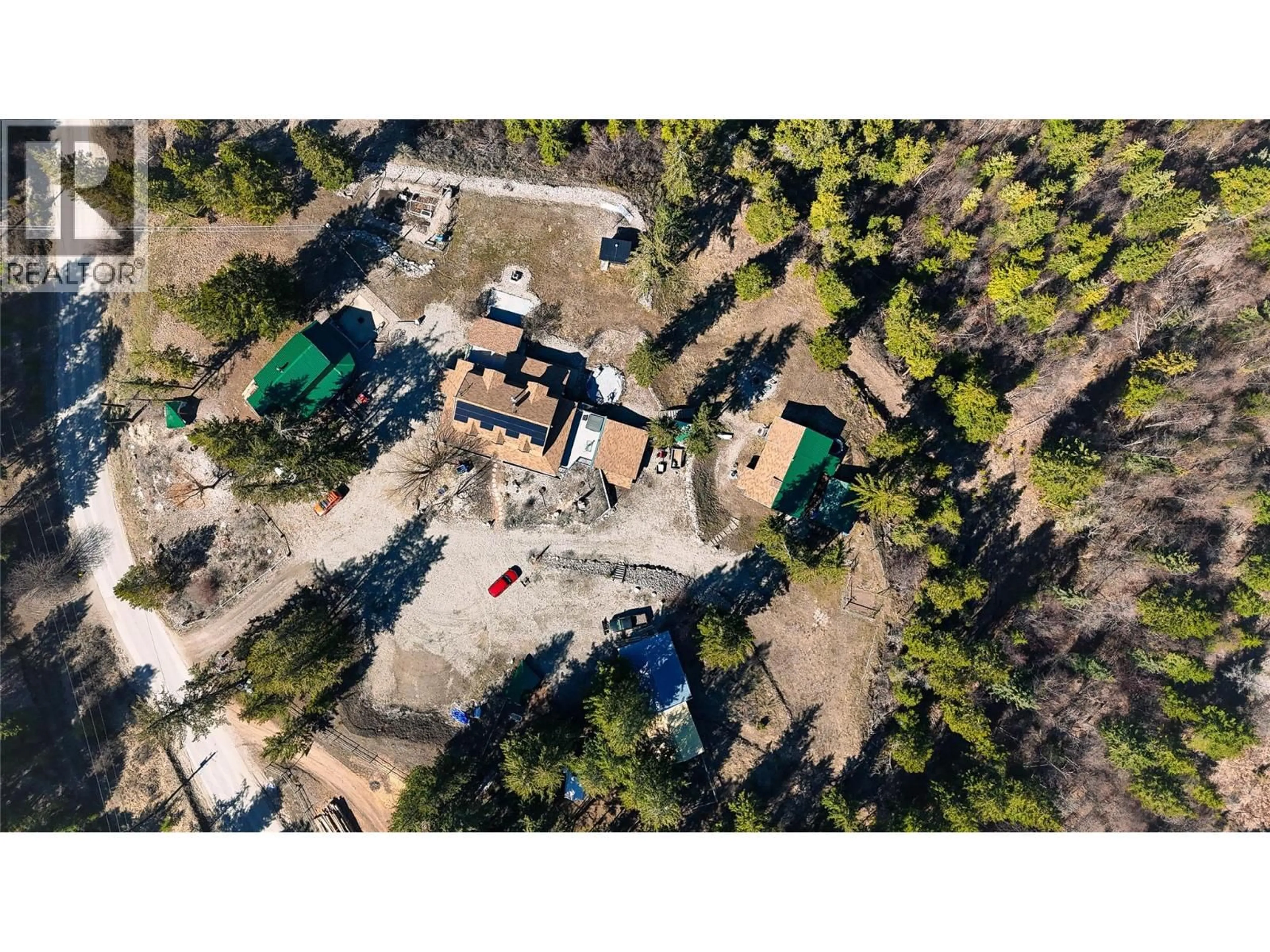 A pic from outside/outdoor area/front of a property/back of a property/a pic from drone, unknown for 561 GRAND ORO ROAD, Kaleden British Columbia V0H1K0