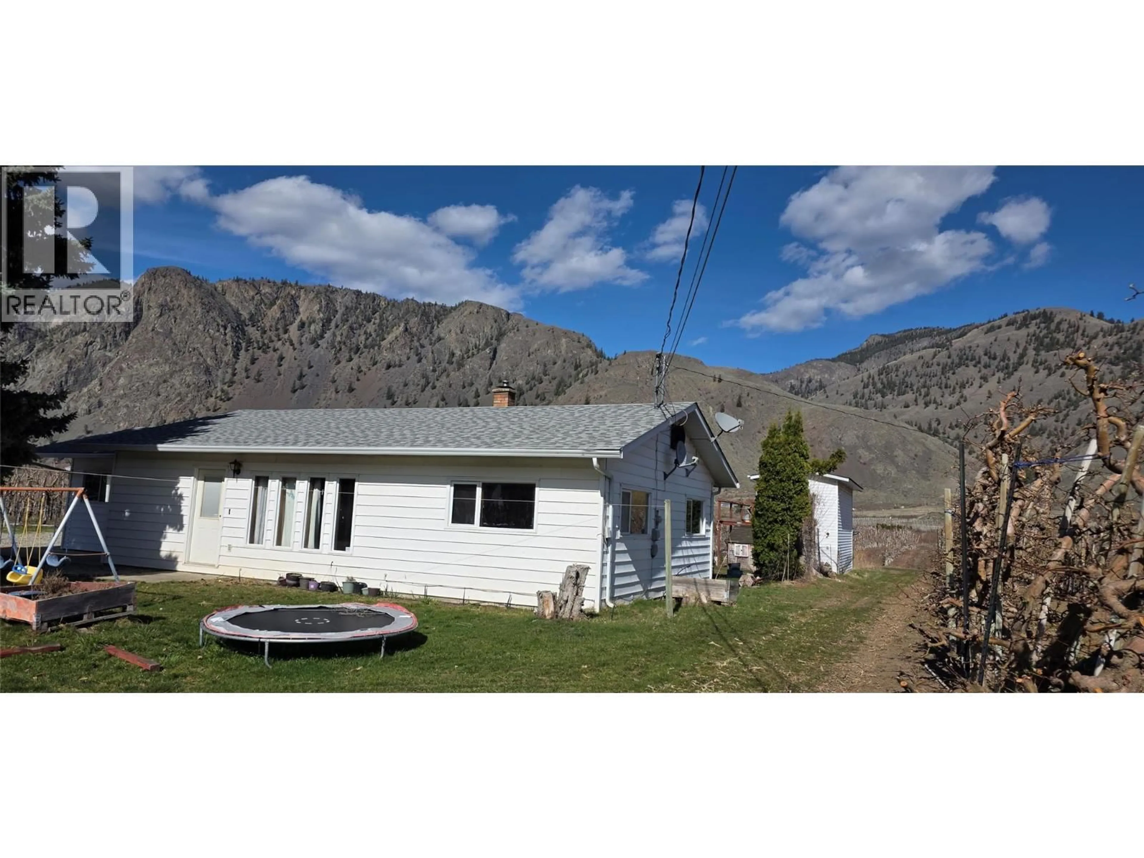 A pic from outside/outdoor area/front of a property/back of a property/a pic from drone, mountain view for 2292 AGAR ROAD, Cawston British Columbia V0X1C2