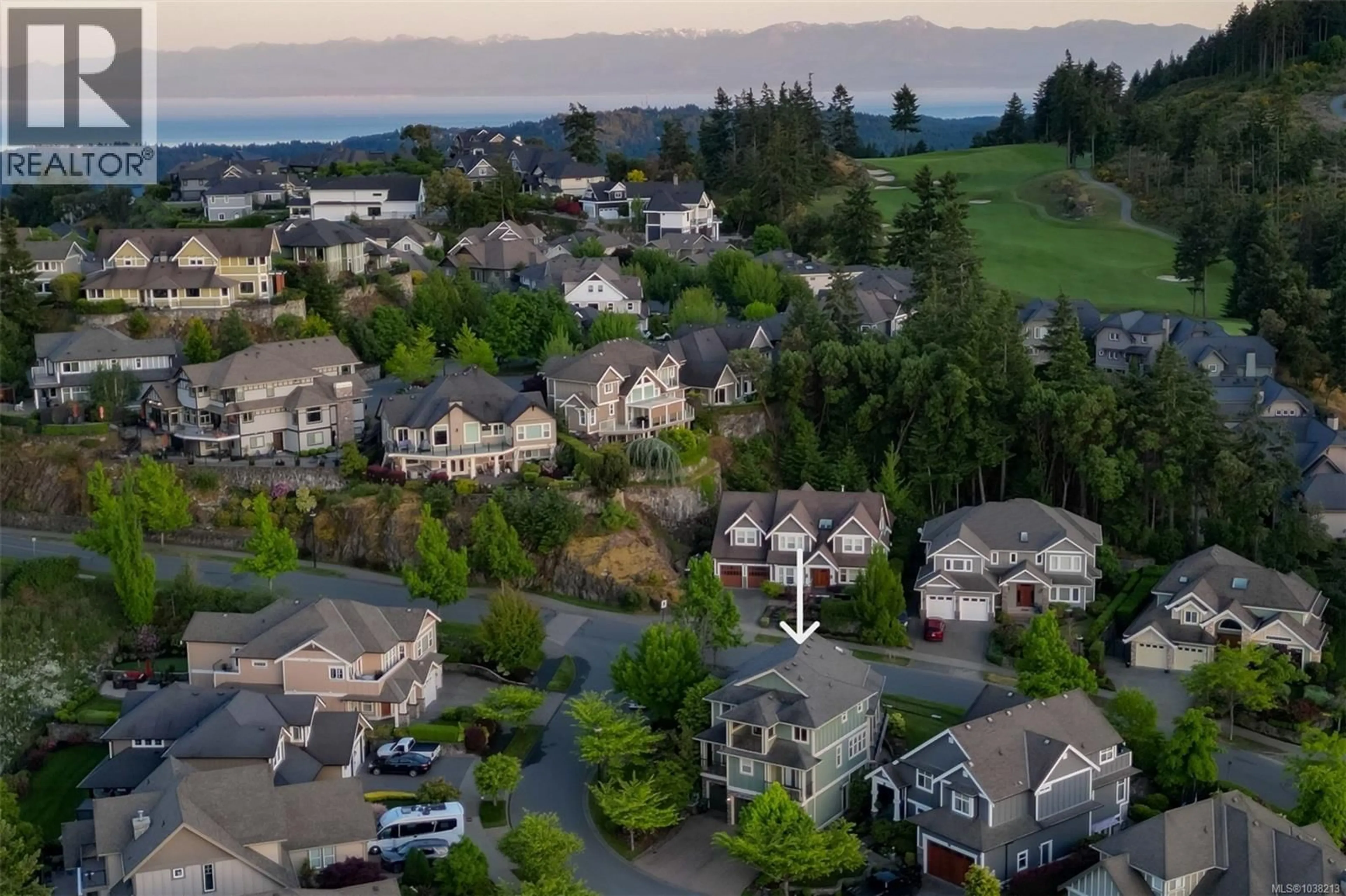 A pic from outside/outdoor area/front of a property/back of a property/a pic from drone, mountain view for 1287 ESTON PLACE, Langford British Columbia V9B6V3
