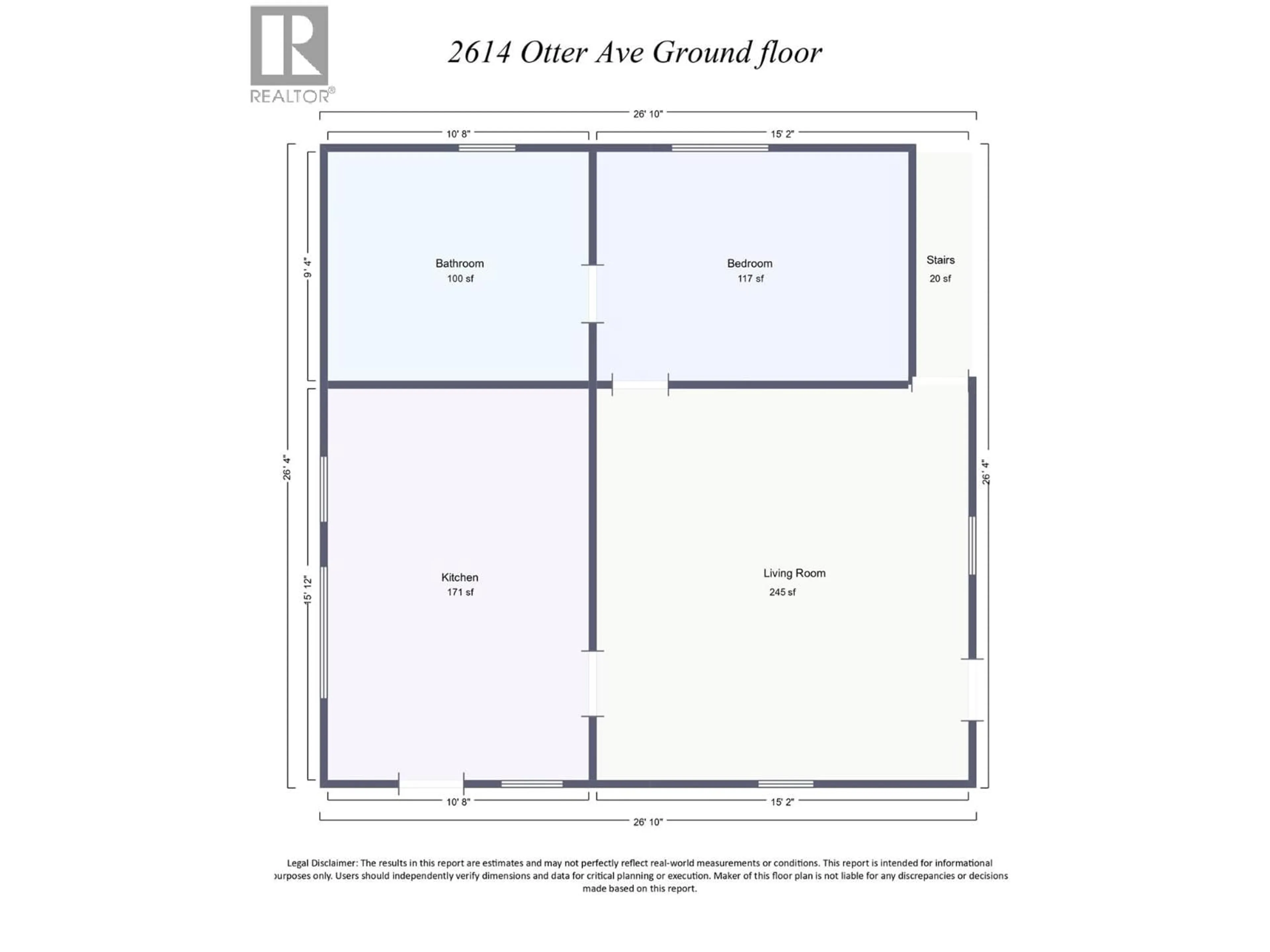 Floor plan for 2614 OTTER AVENUE, Coalmont-Tulameen British Columbia V0X1W0