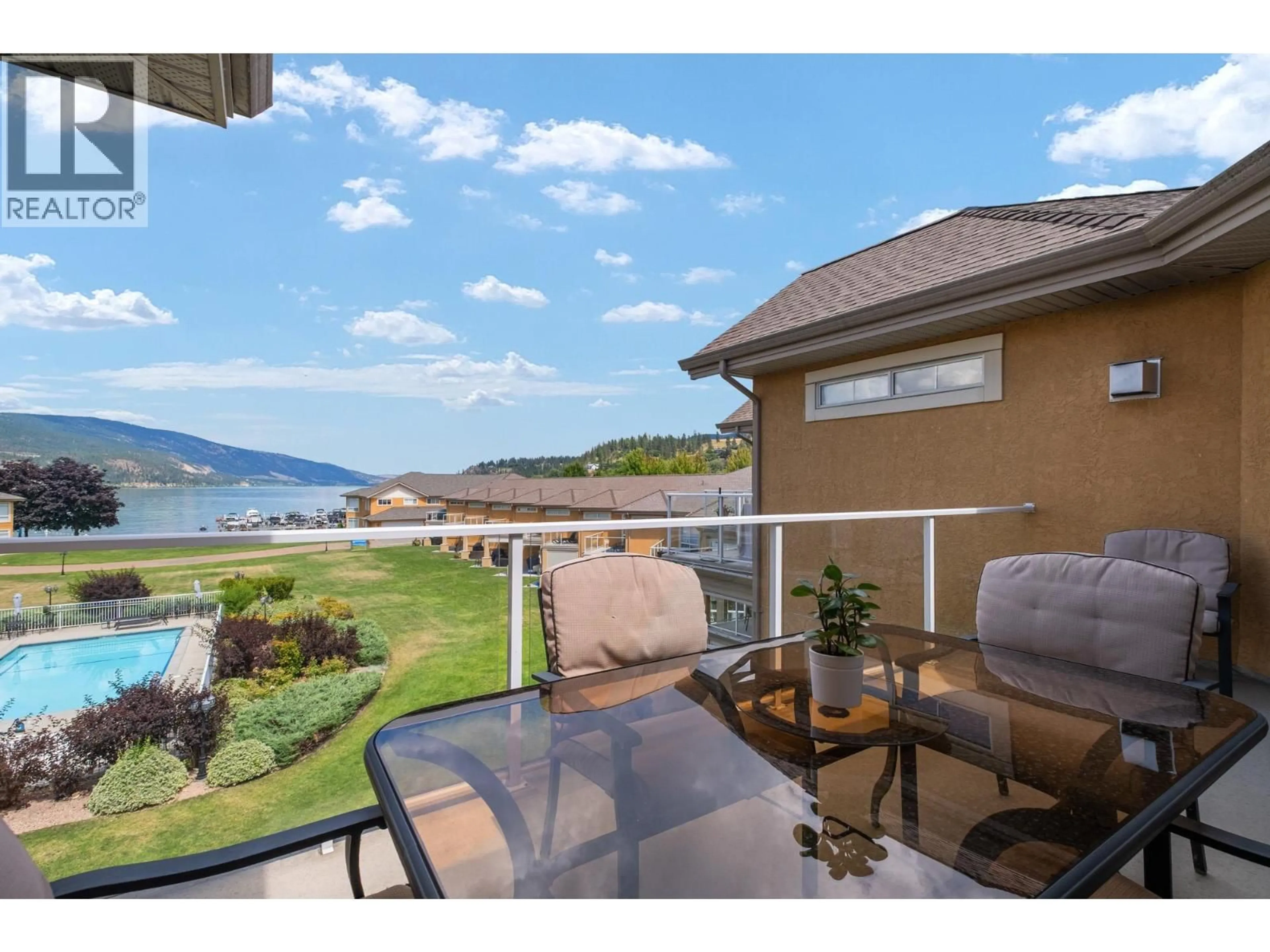 Patio, water/lake/river/ocean view for 303 - 3570 WOODSDALE ROAD, Lake Country British Columbia V4V1Y9