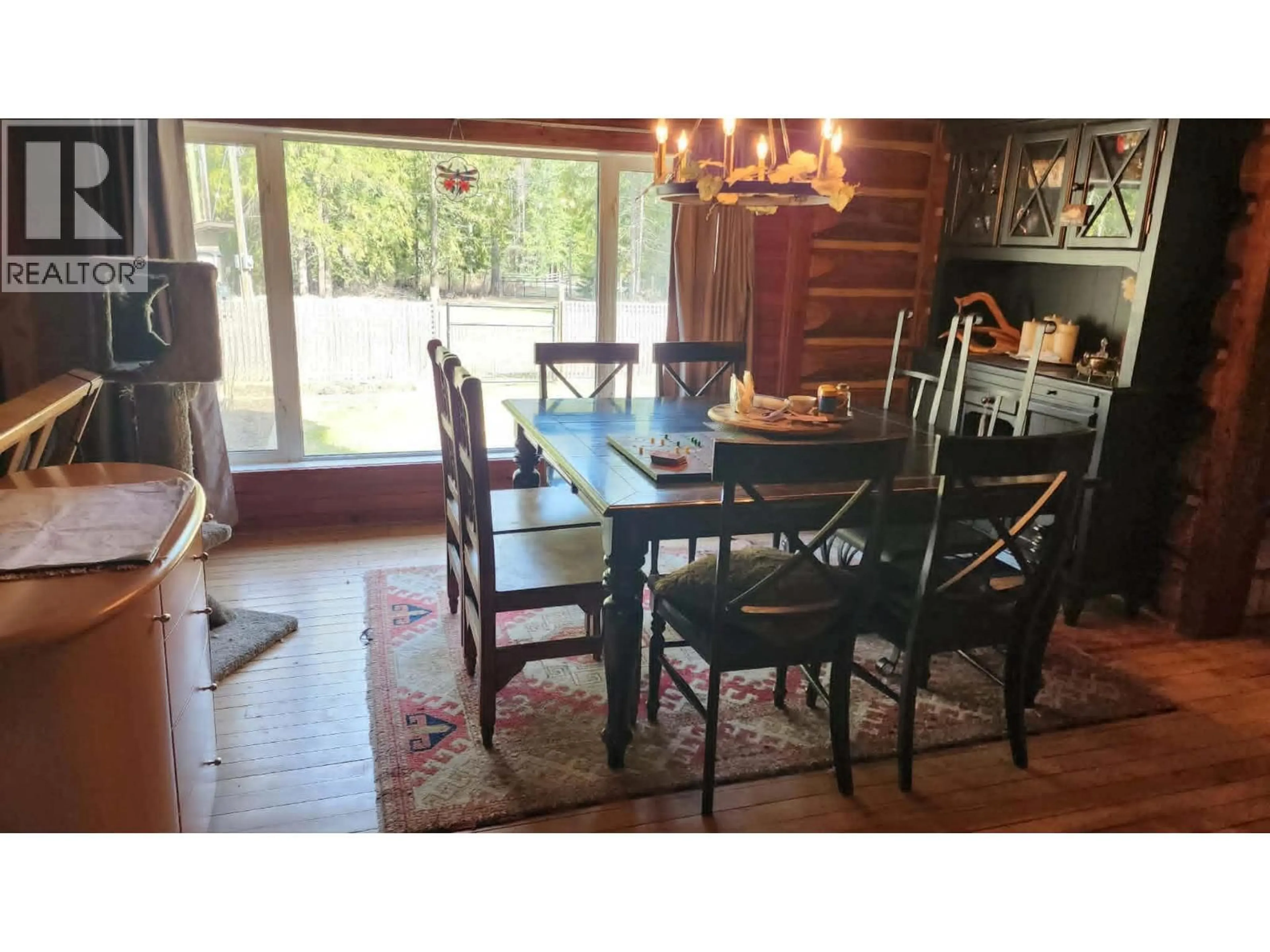 Dining room, wood/laminate floor for 63 BEGBIE ROAD, Cherryville British Columbia V0E2G3