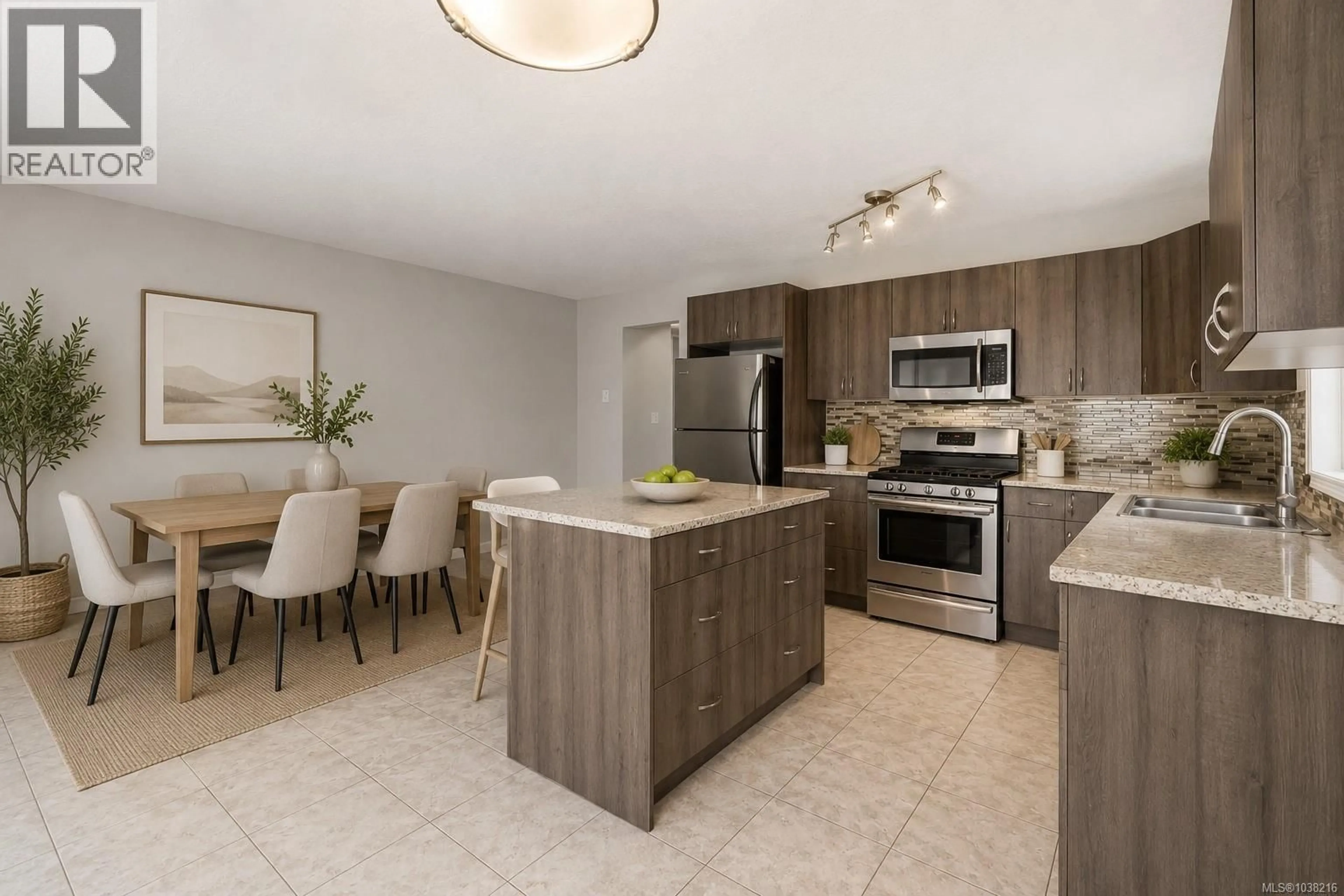 Open concept kitchen, ceramic/tile floor for 960 DUNFORD AVENUE, Langford British Columbia V9B2S3