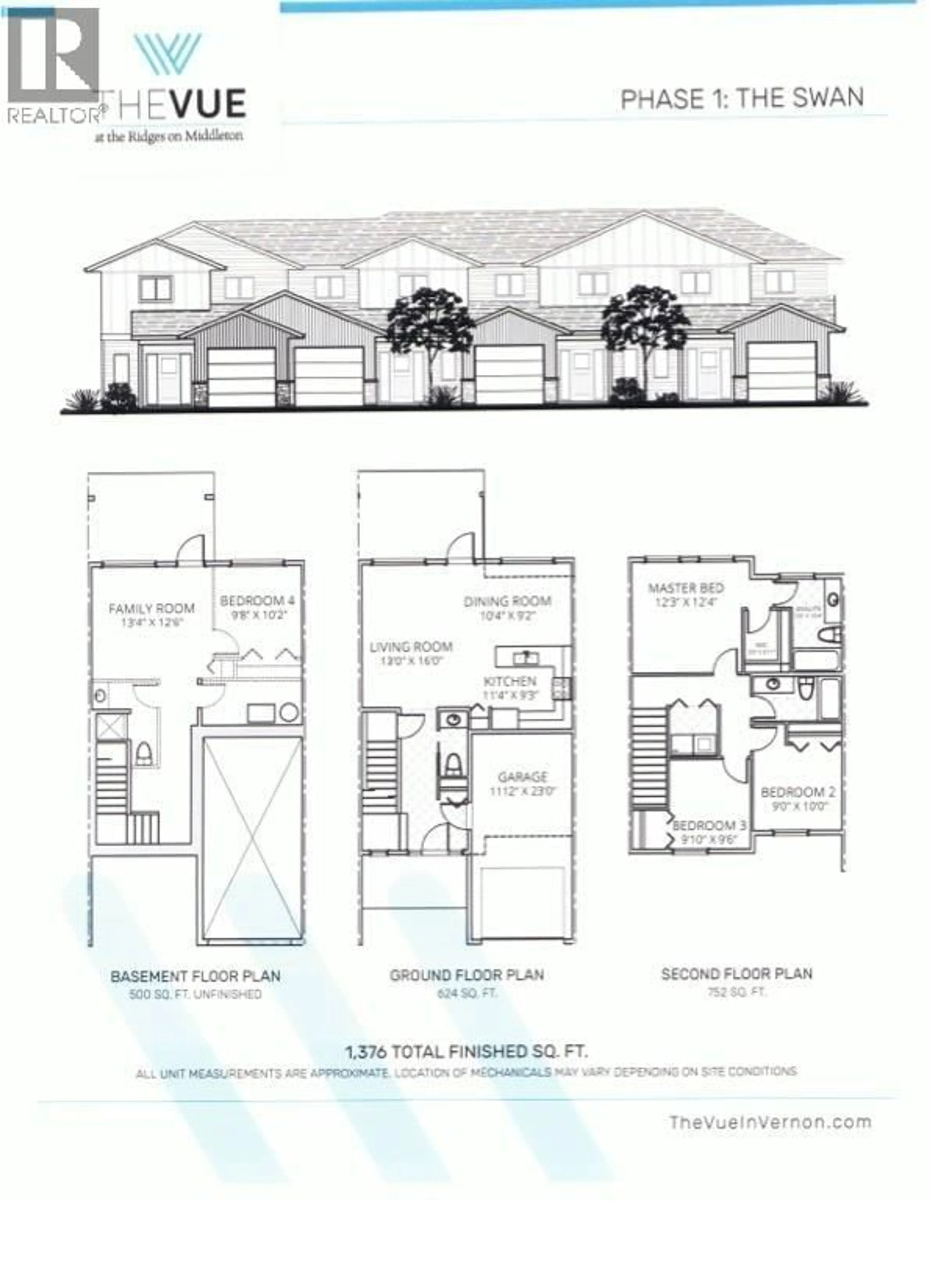 Floor plan for 79 - 933 MT ROBSON PLACE, Vernon British Columbia V1B4G4