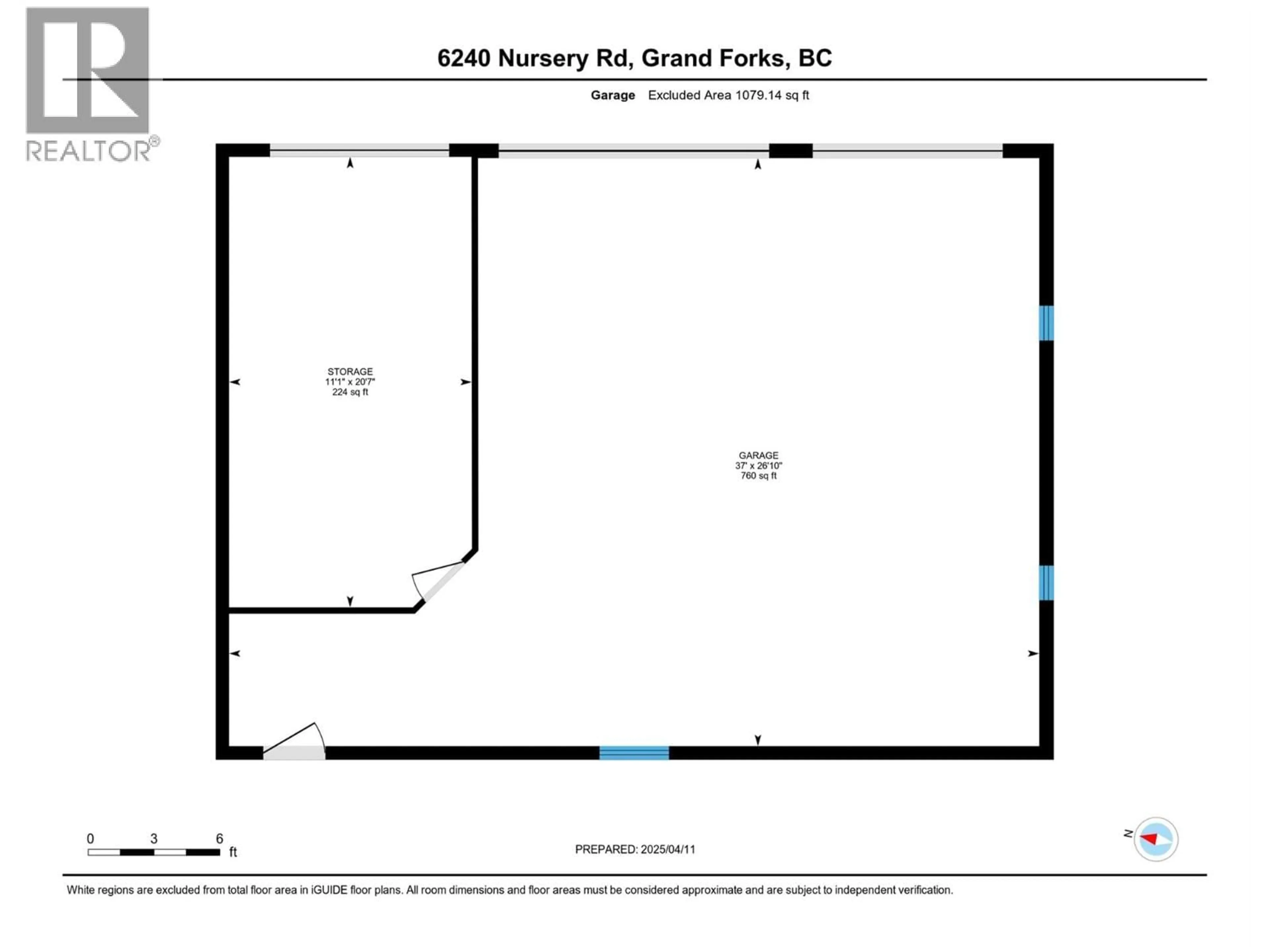 Floor plan for 6240 NURSERY ROAD, Grand Forks British Columbia V0H1H9