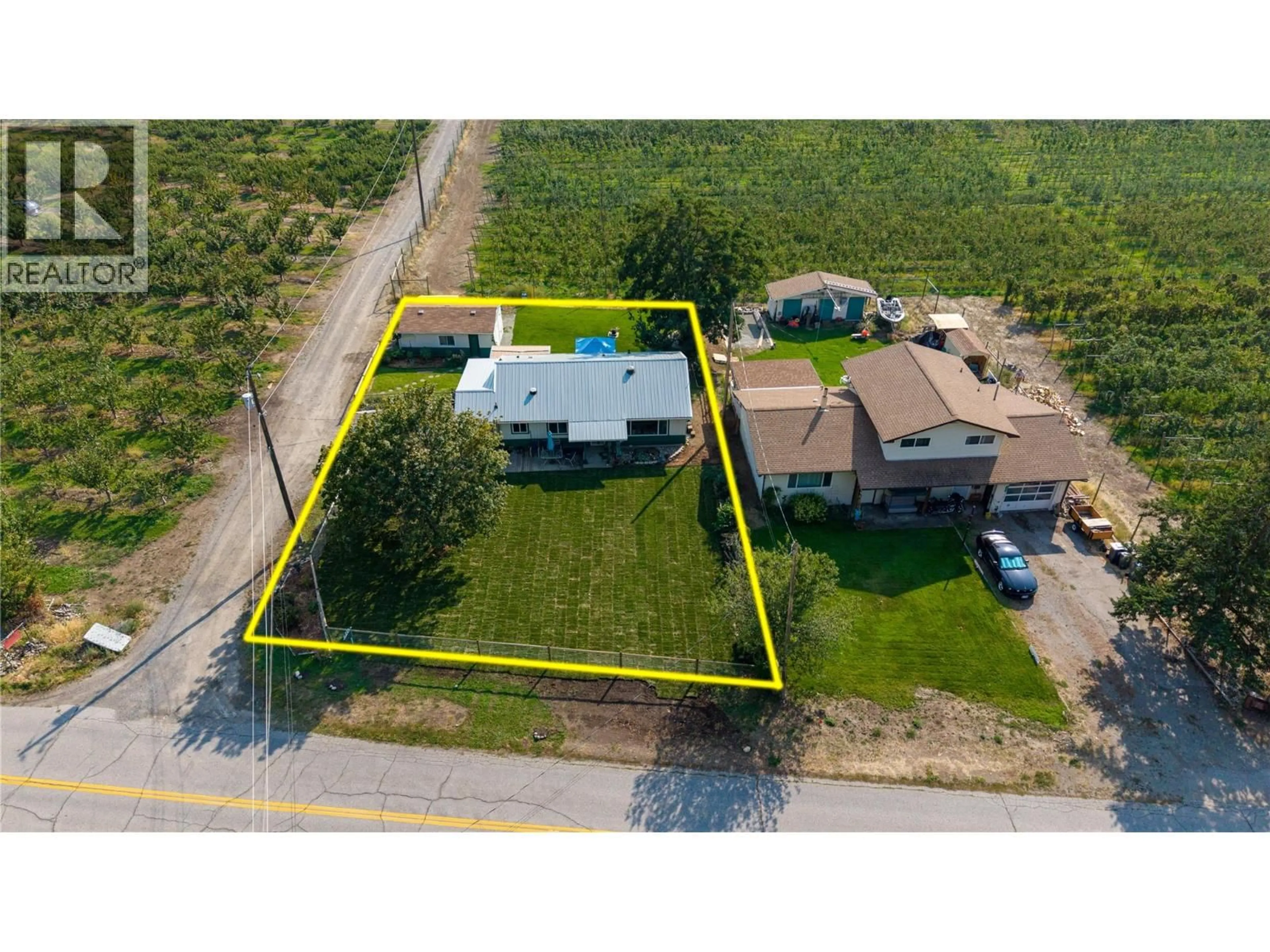 A pic from outside/outdoor area/front of a property/back of a property/a pic from drone, building for 2527 UPPER BENCH ROAD, Keremeos British Columbia V0X1N4