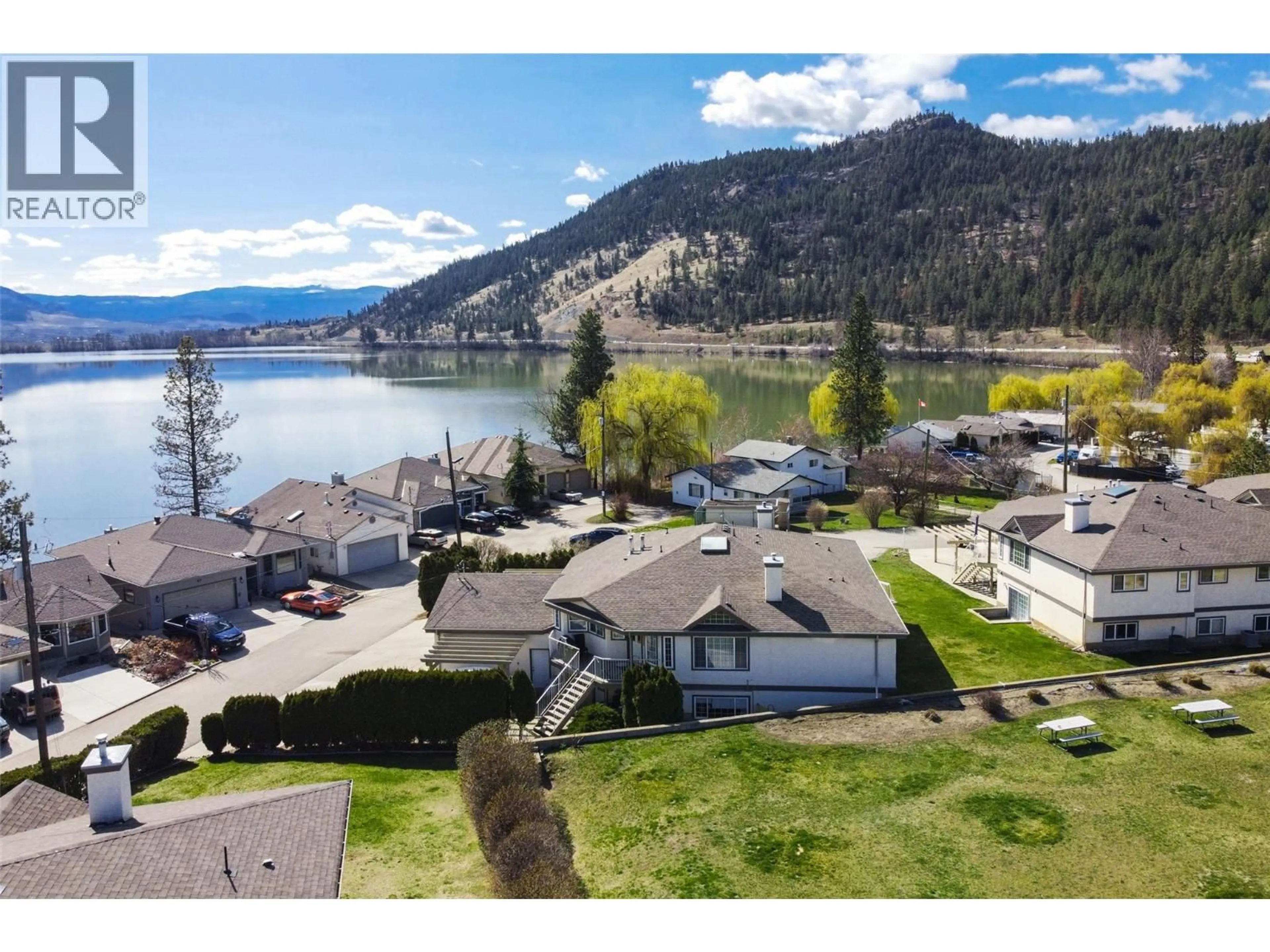 A pic from outside/outdoor area/front of a property/back of a property/a pic from drone, water/lake/river/ocean view for 120-1 - 7841 97 HIGHWAY, Kelowna British Columbia V4V1E7