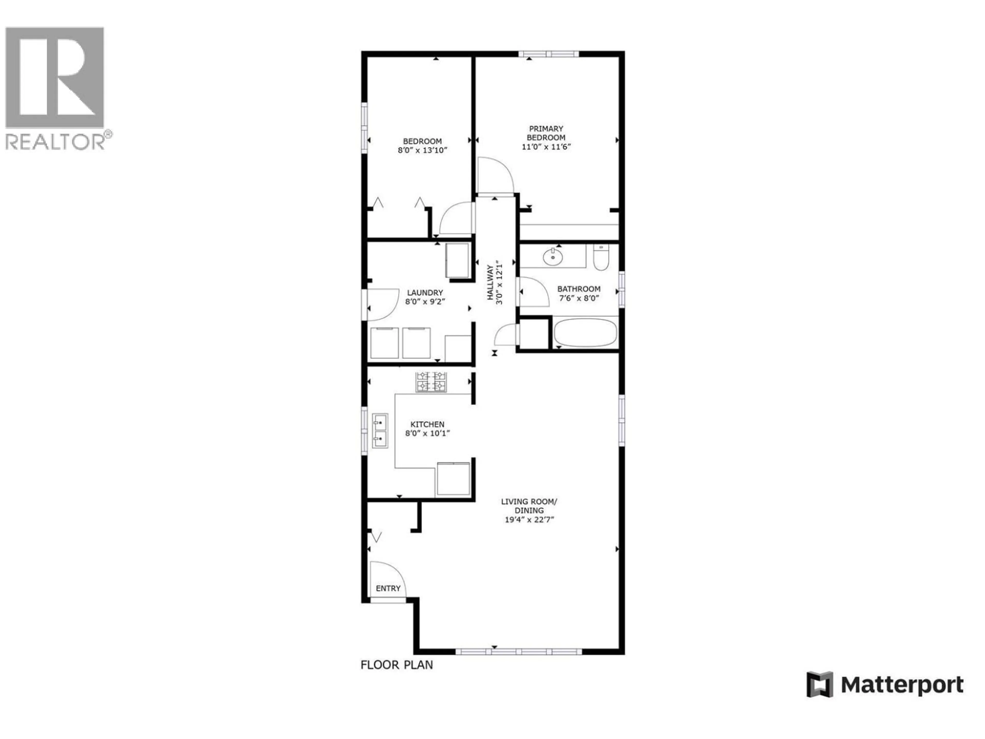 Floor plan for 1405 ETHEL STREET, Kelowna British Columbia V1Y2X5