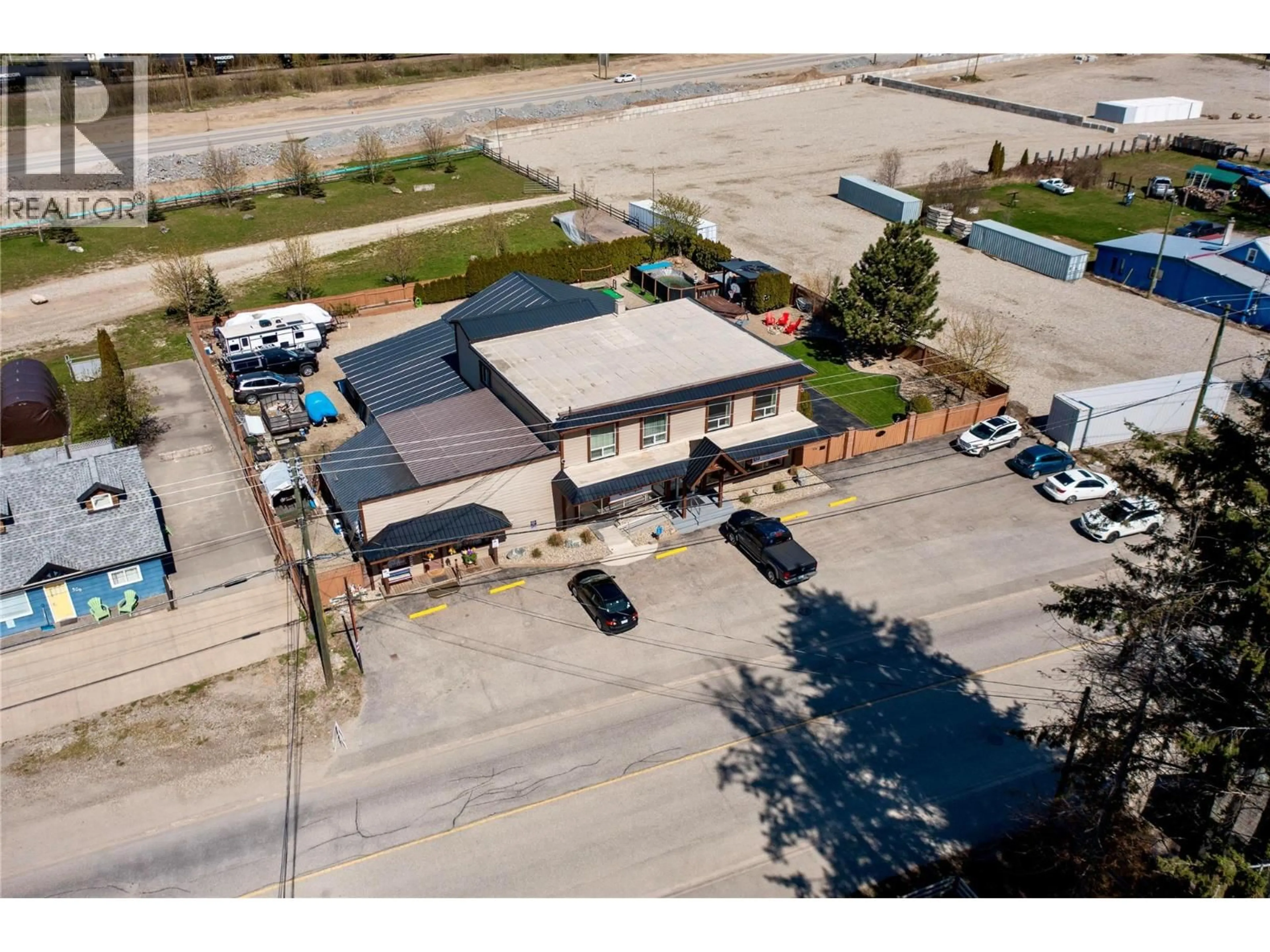 A pic from outside/outdoor area/front of a property/back of a property/a pic from drone, building for 314 FINLAYSON STREET, Sicamous British Columbia V0E2V0