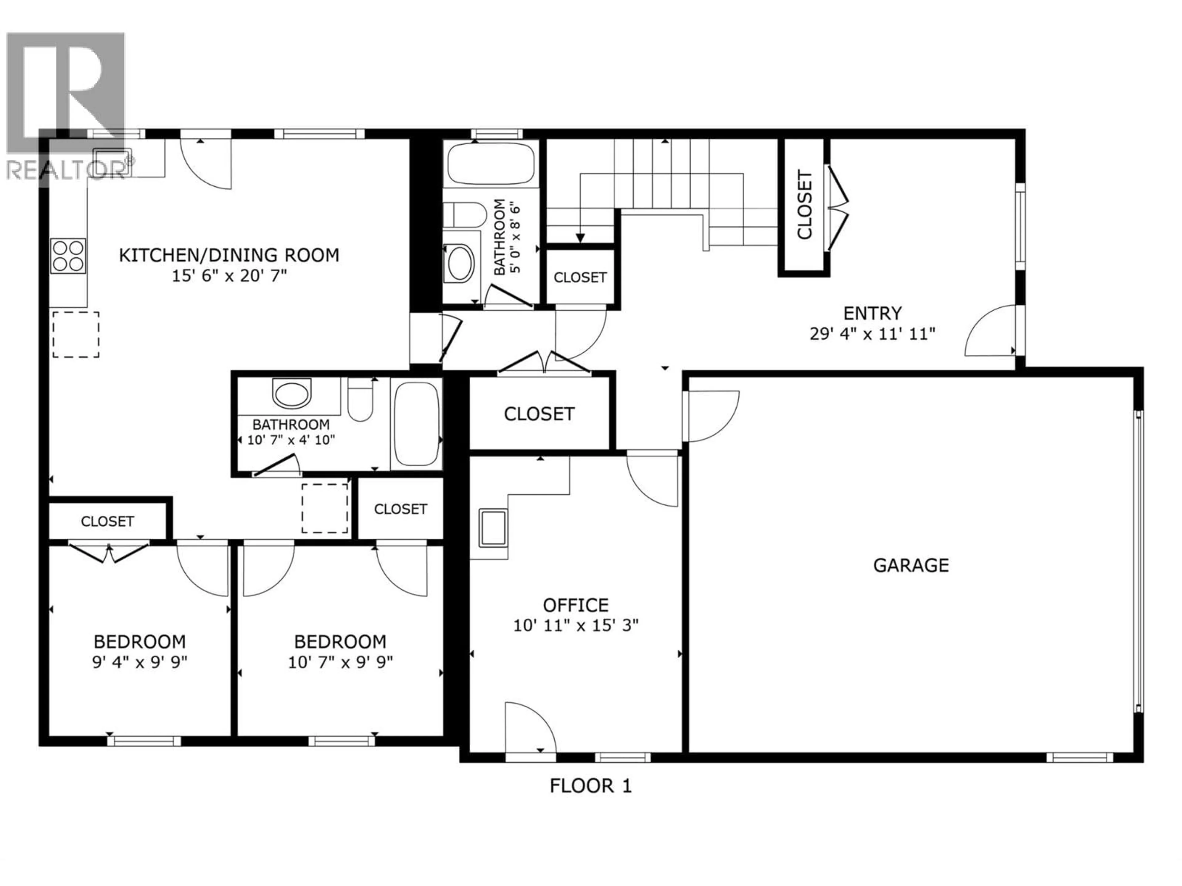 Floor plan for 1176 HUME AVENUE, Kelowna British Columbia V1P0A9