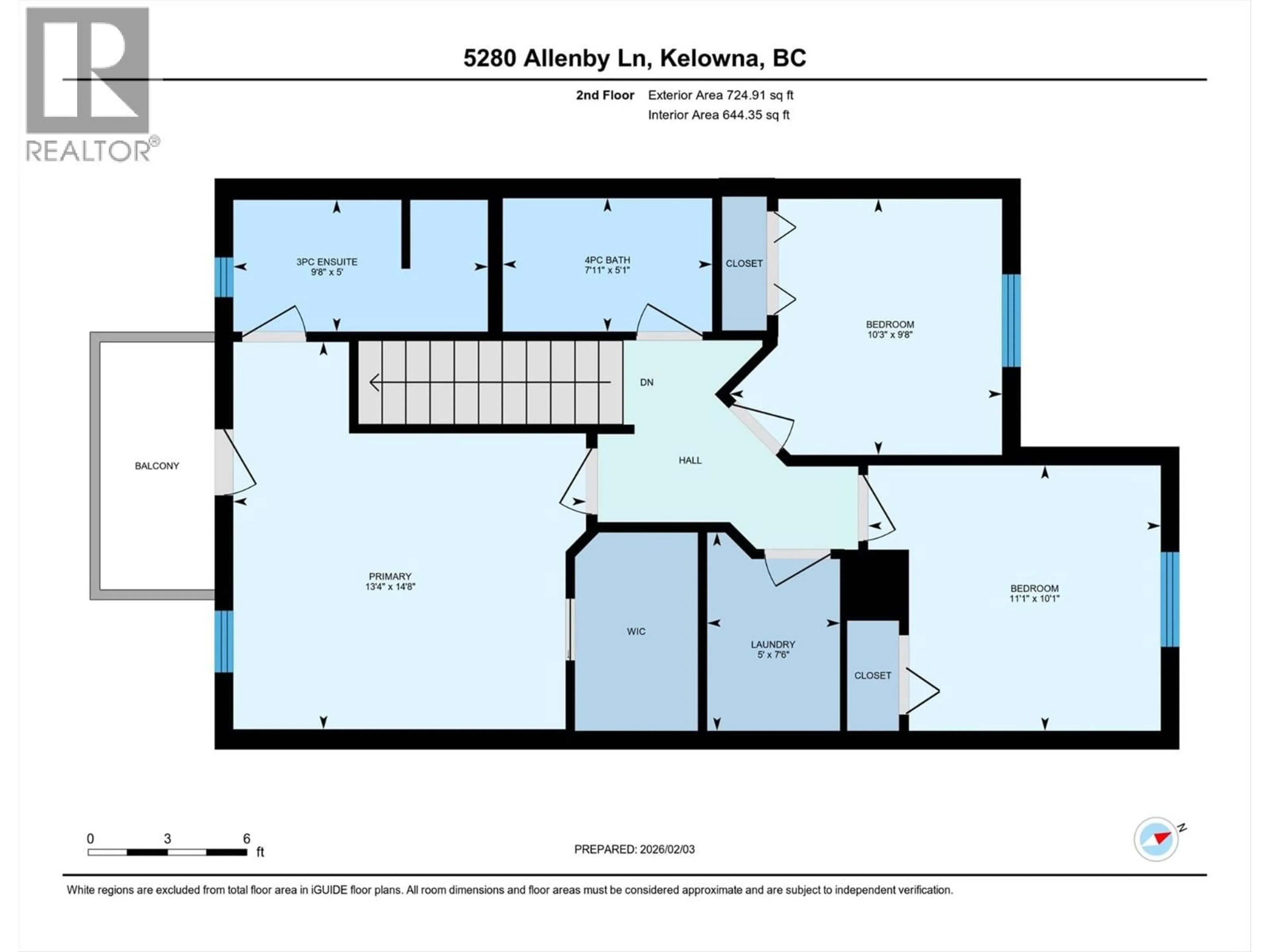 Floor plan for 5280 ALLENBY LANE, Kelowna British Columbia V1W4T8