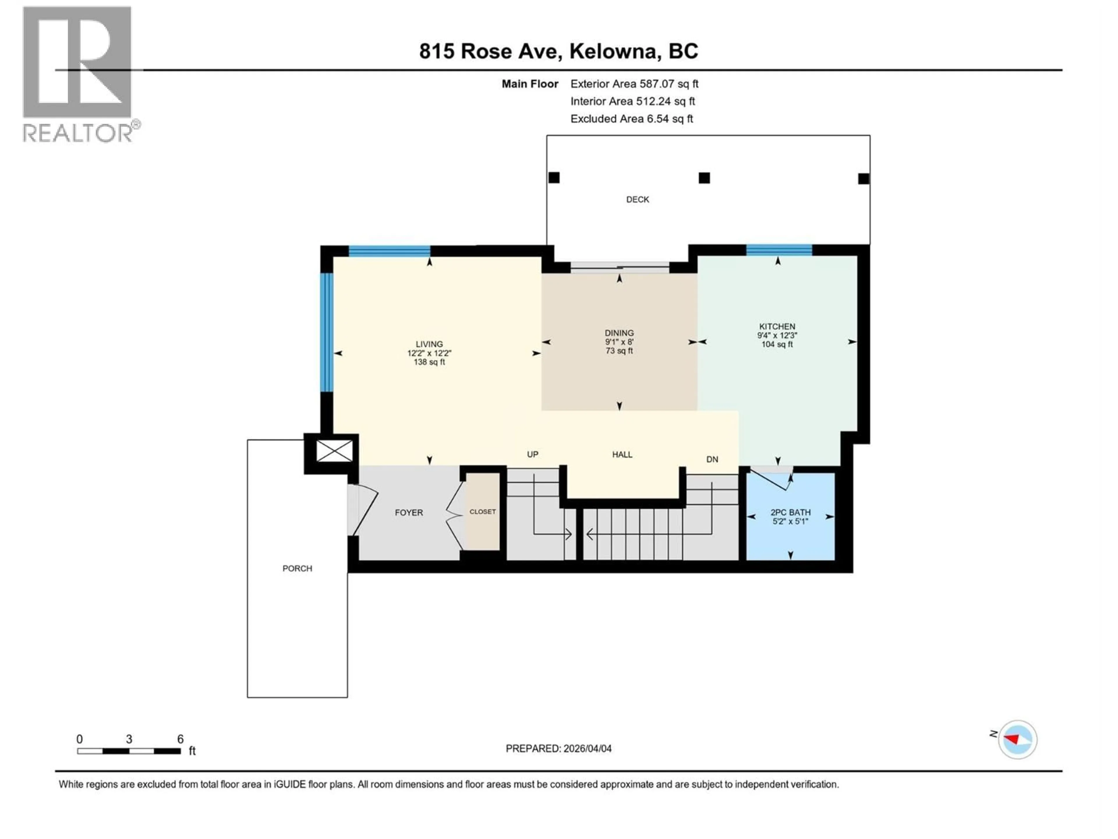 Floor plan for 815 ROSE AVENUE, Kelowna British Columbia V1Y5K3