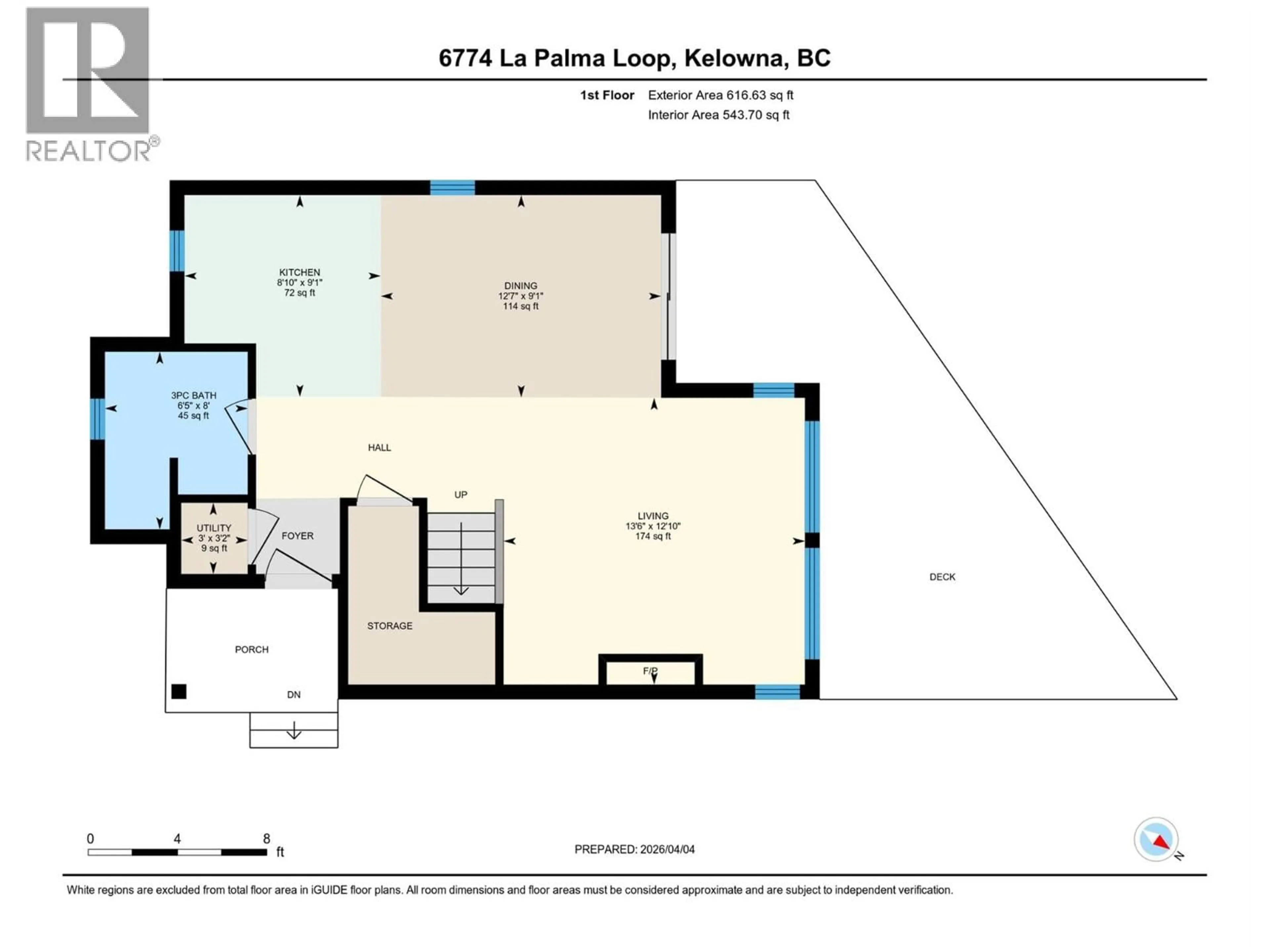 Floor plan for 6774 LA PALMA LOOP, Kelowna British Columbia V1Z3R8