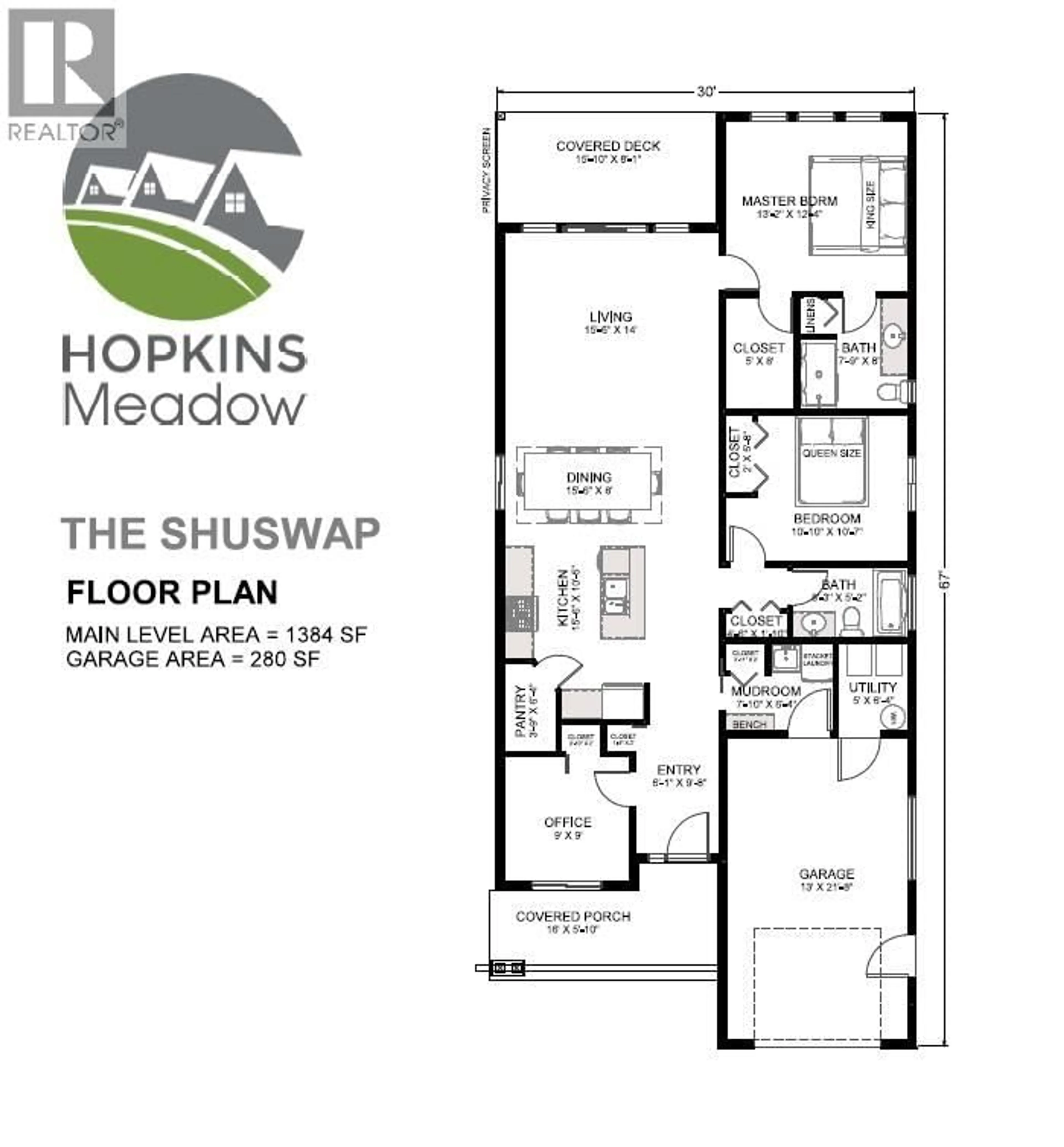 Floor plan for 28 - 1611 10 STREET SOUTHWEST, Salmon Arm British Columbia V1E0C8