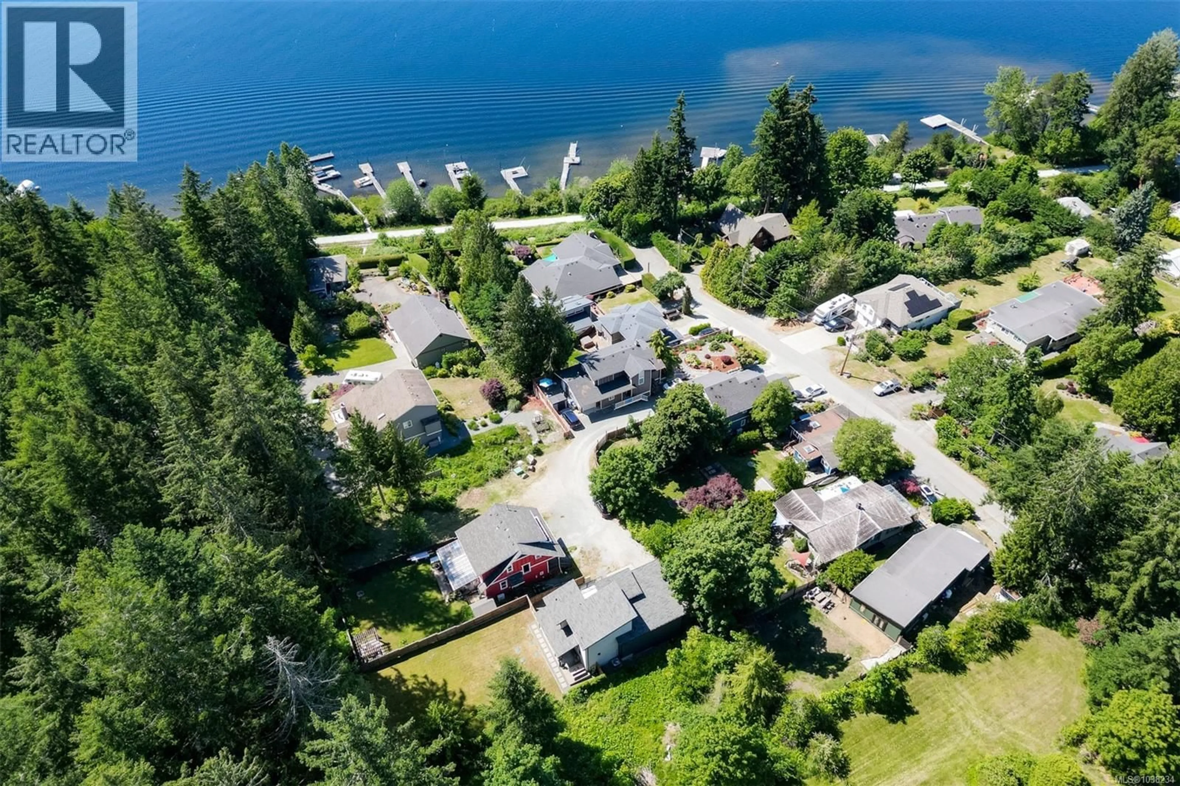 A pic from outside/outdoor area/front of a property/back of a property/a pic from drone, water/lake/river/ocean view for C-1848 NORBURY ROAD, Shawnigan Lake British Columbia V0R2W0