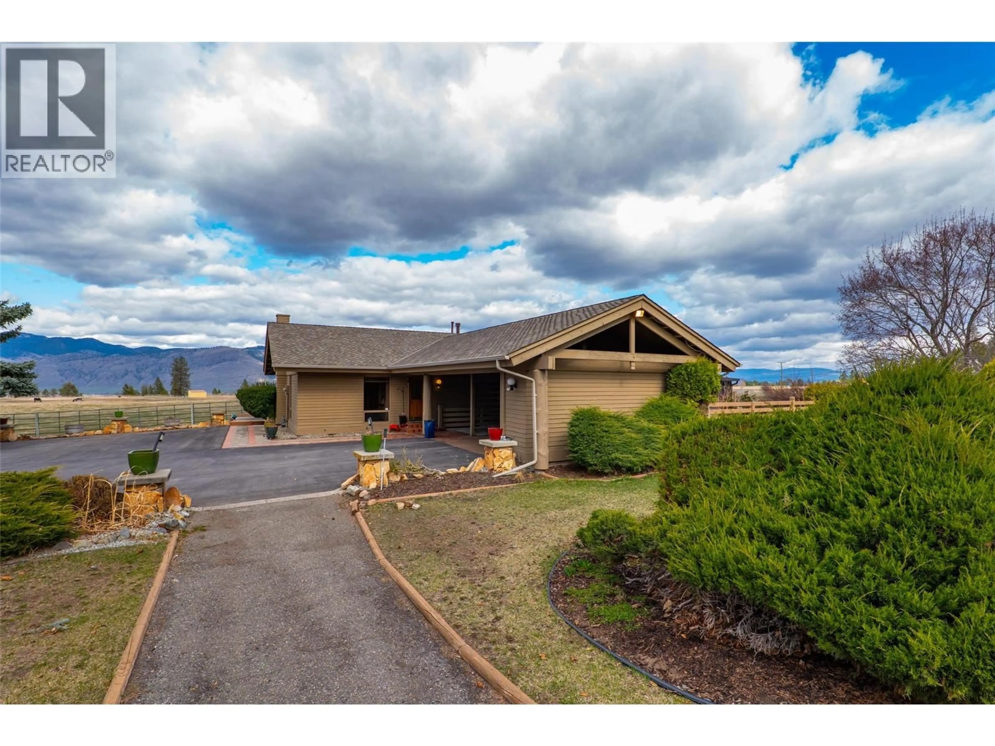 A pic from outside/outdoor area/front of a property/back of a property/a pic from drone, mountain view for 8140 BARNHARTVALE ROAD, Kamloops British Columbia V2C6W1