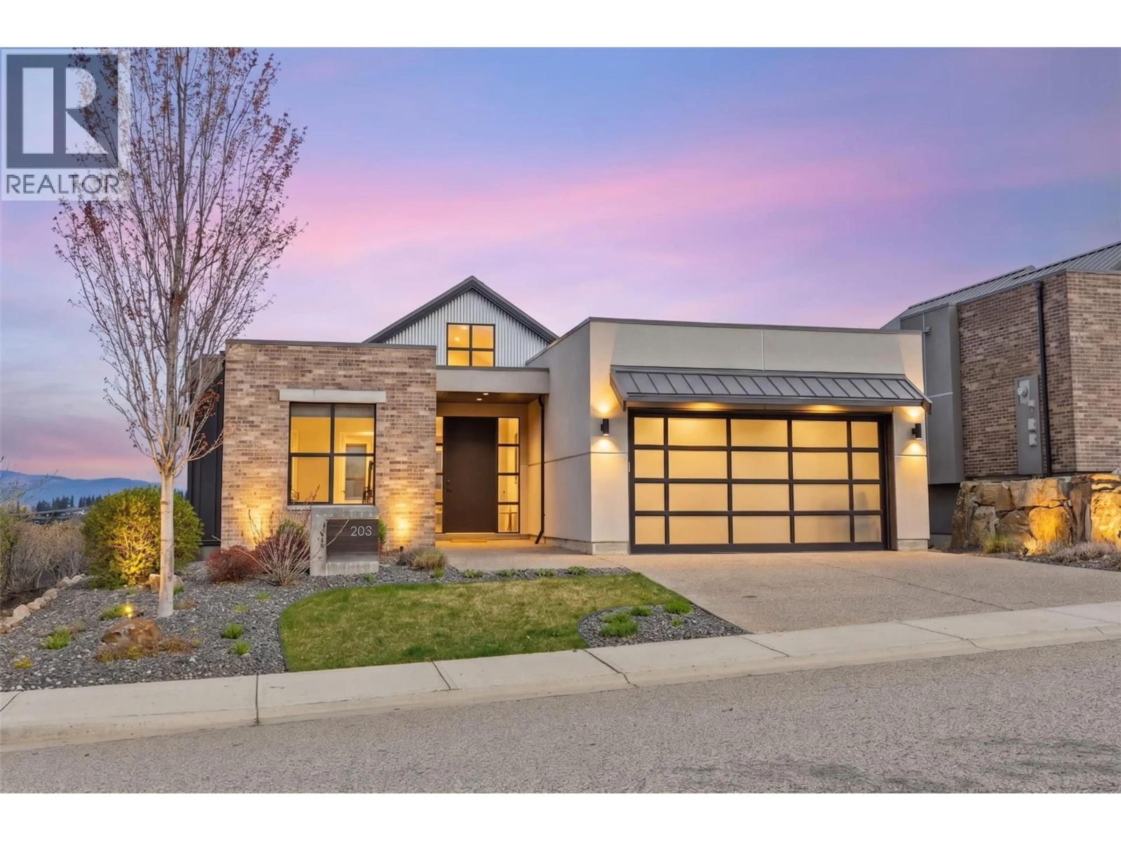 Home with brick exterior material, street for 203 GRANGE DRIVE, Vernon British Columbia V1H2M1