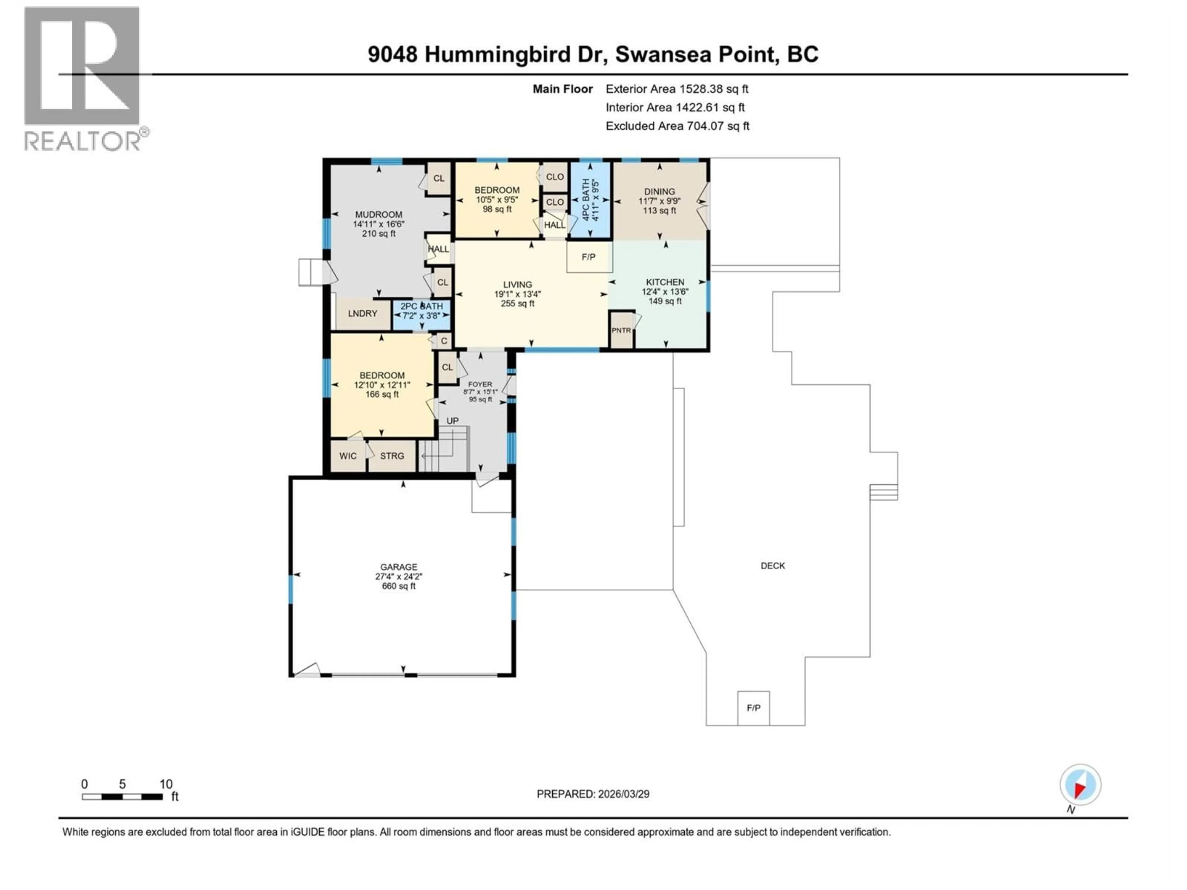 Floor plan for 9048 HUMMING BIRD DRIVE, Swansea Point British Columbia V0E2K2