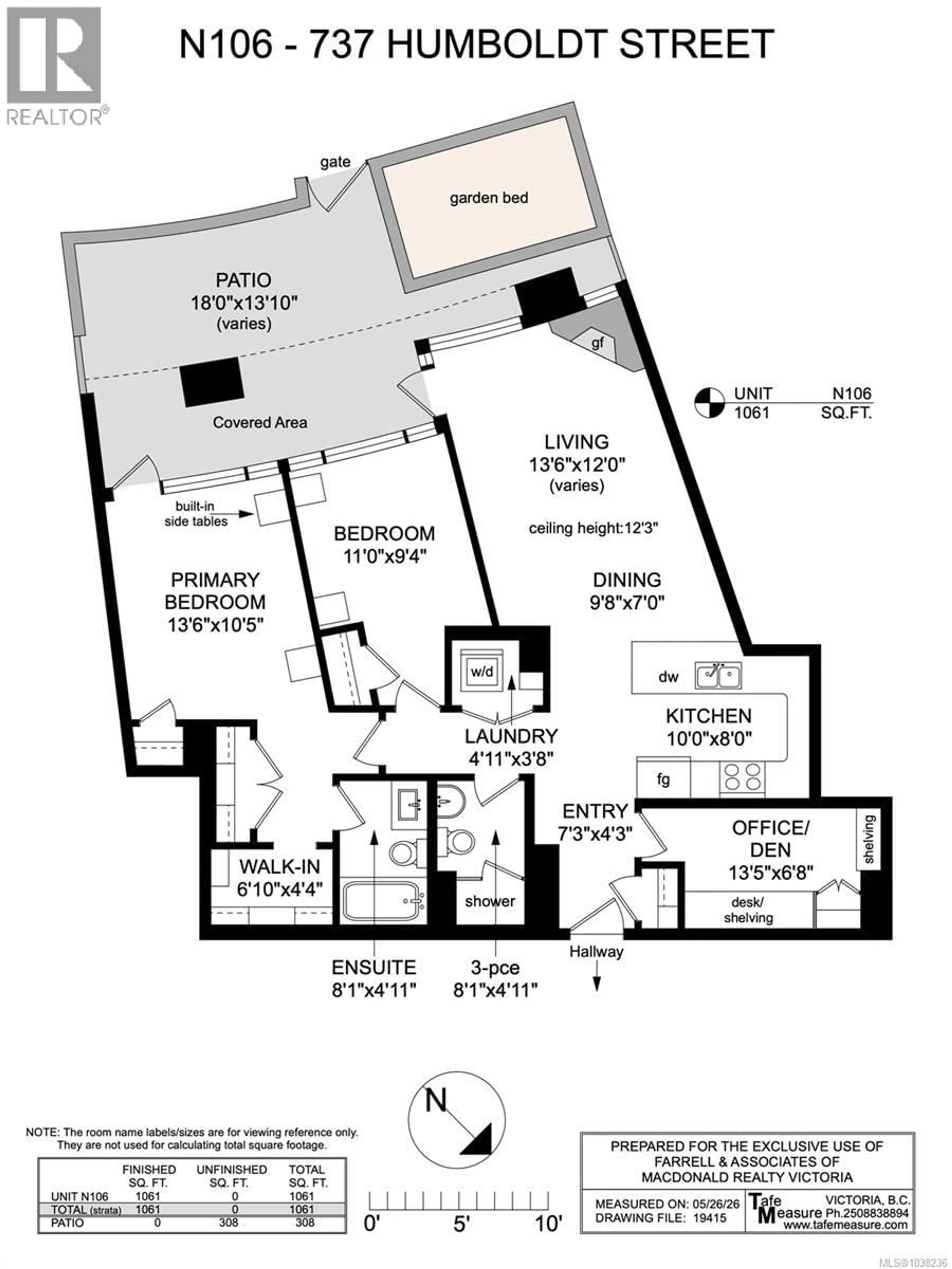 Floor plan for N106 - 737 HUMBOLDT STREET, Victoria British Columbia V8W1B1