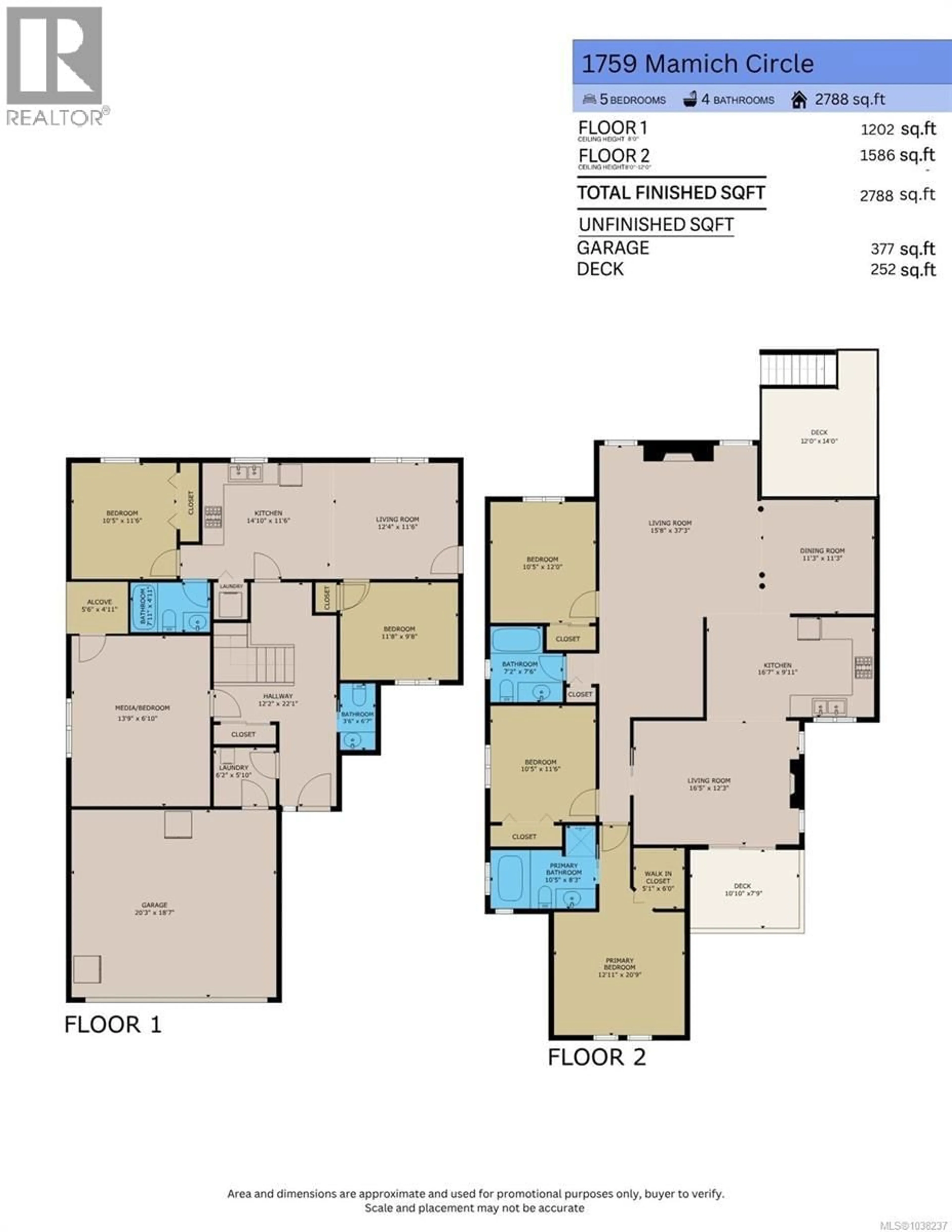 Floor plan for 1759 MAMICH CIRCLE, Saanich British Columbia V8N6M9