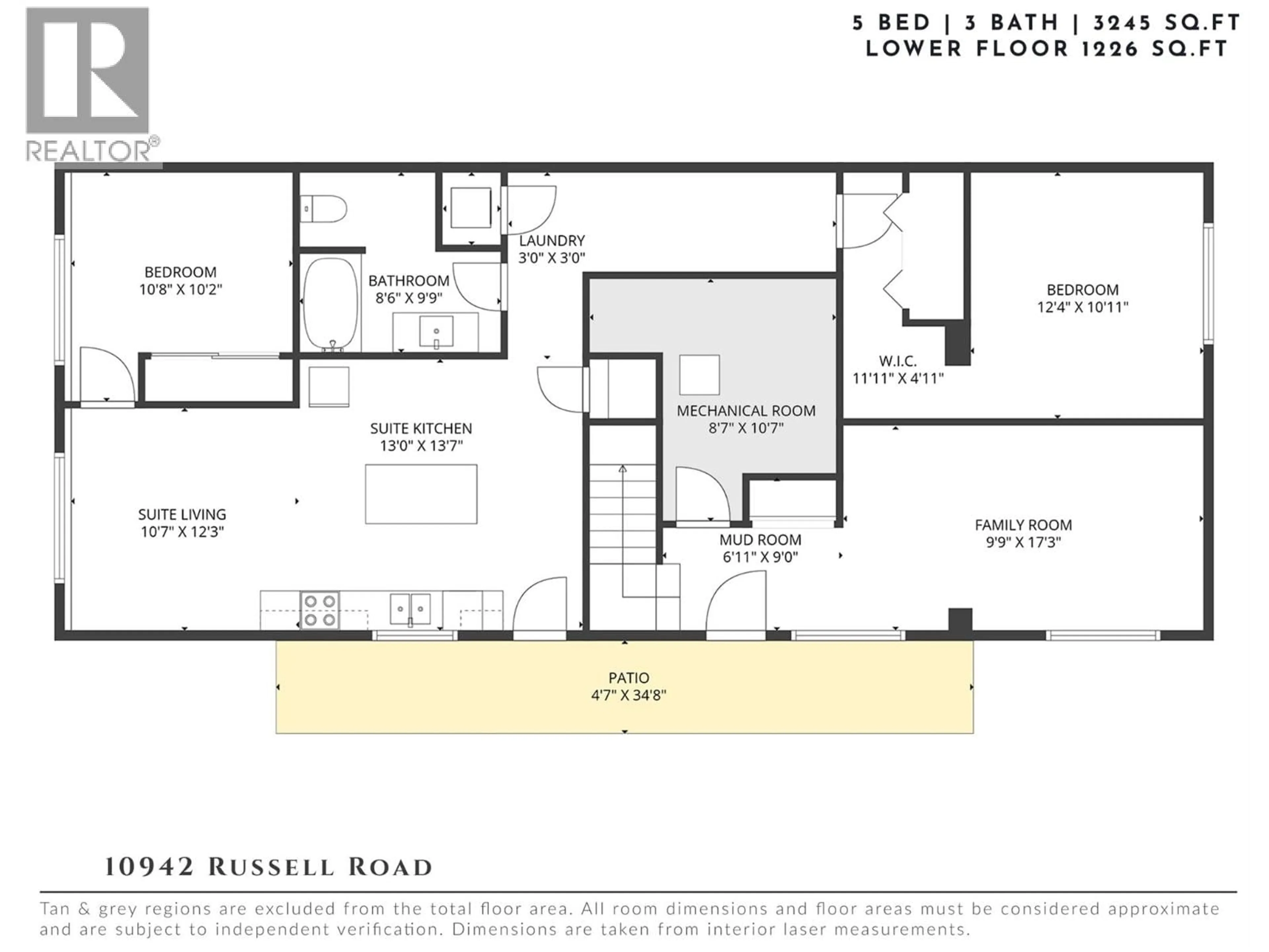 Floor plan for 10942 RUSSELL ROAD, Lake Country British Columbia V4V1W9