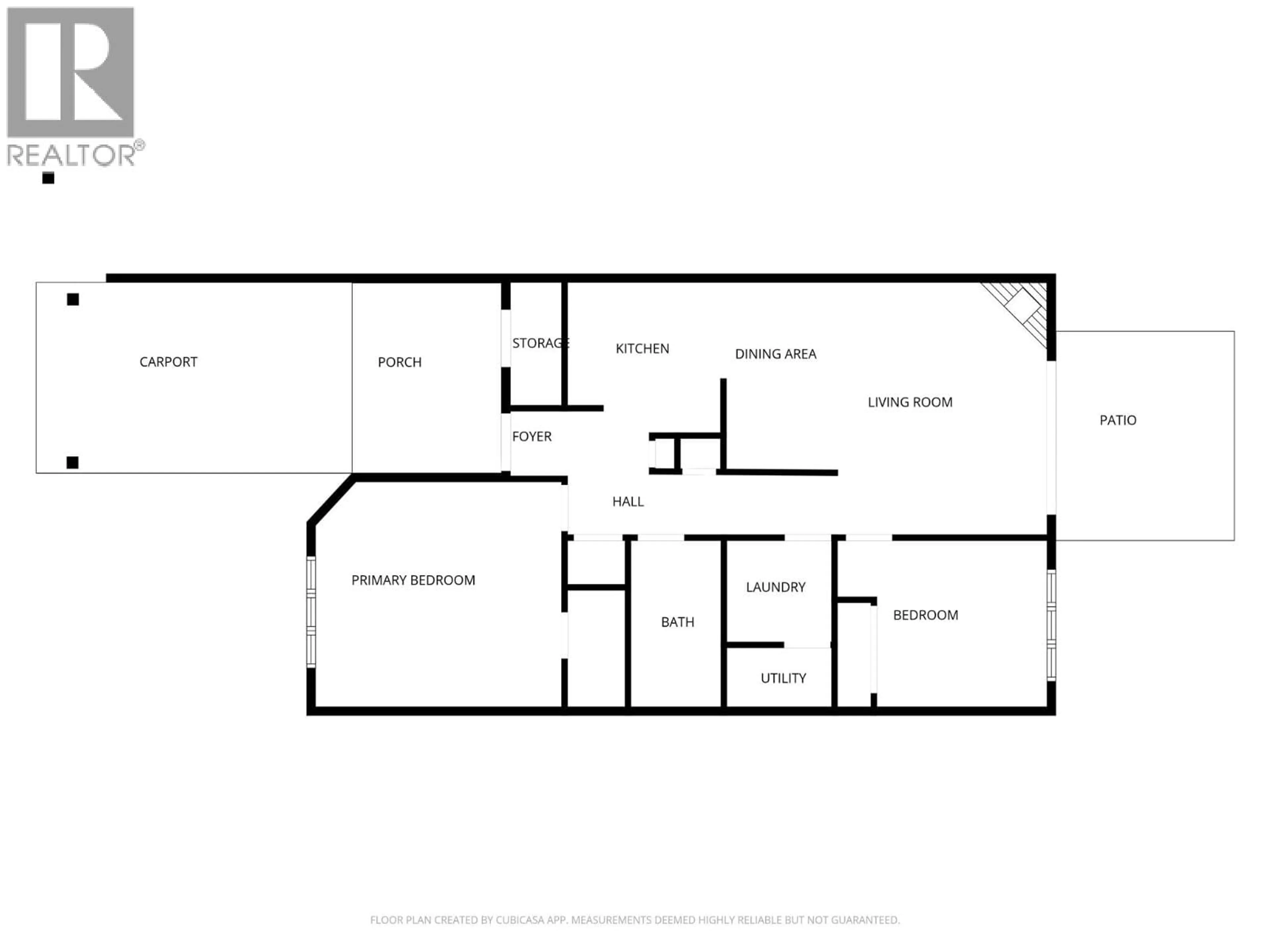 Floor plan for 2 - 4004 24 AVENUE, Vernon British Columbia V1T1M4