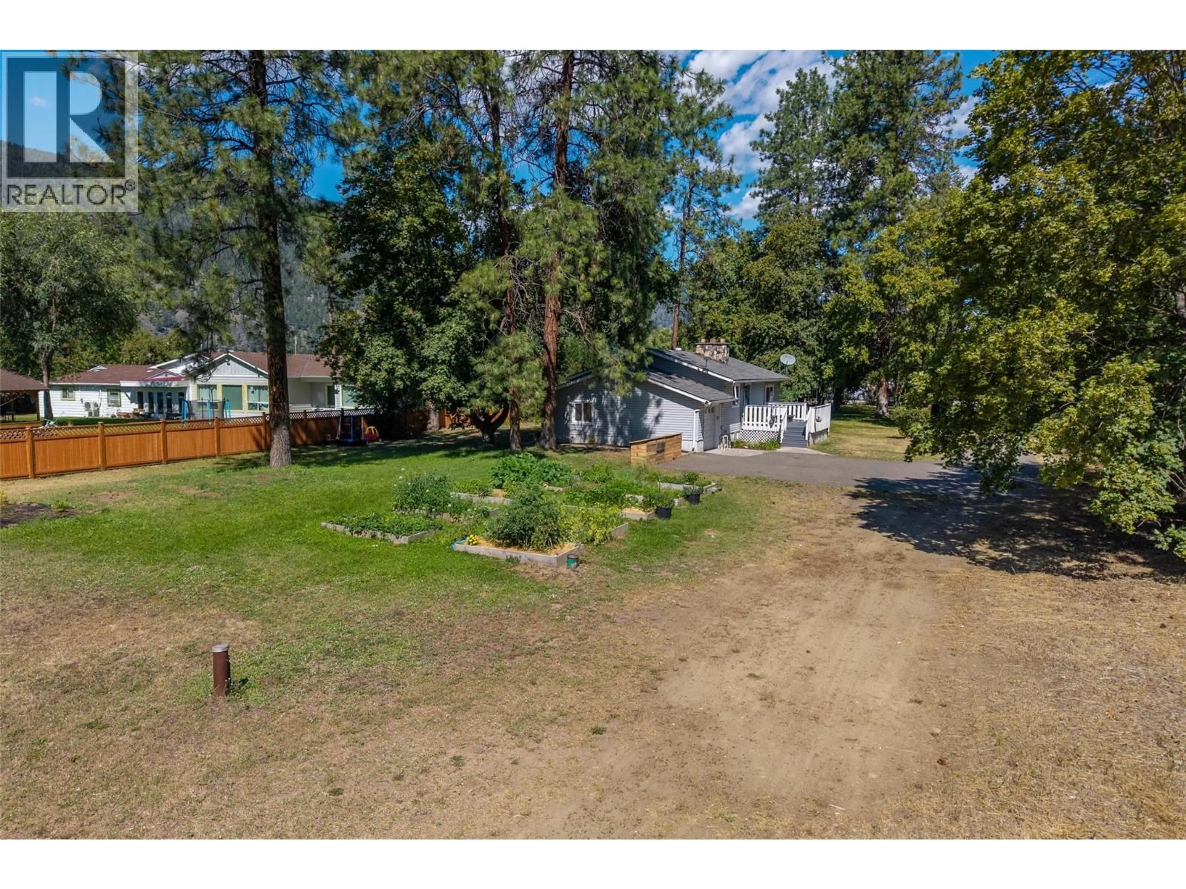 A pic from outside/outdoor area/front of a property/back of a property/a pic from drone, forest/trees view for 268 MCLURE FERRY ROAD, McLure British Columbia V0E1E0