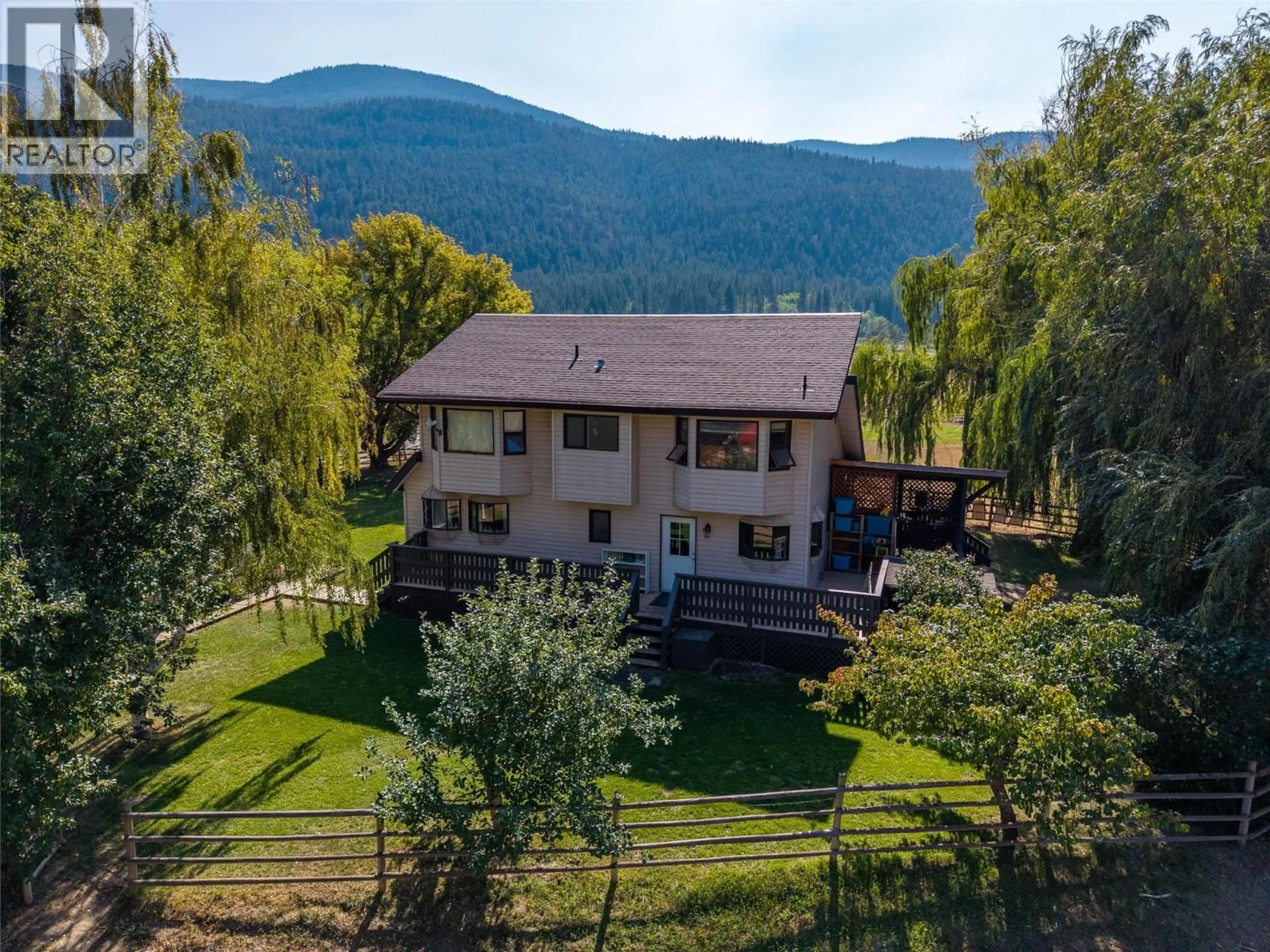 A pic from outside/outdoor area/front of a property/back of a property/a pic from drone, mountain view for 1815 NICOLLS ROAD, Merritt British Columbia V1K1N7